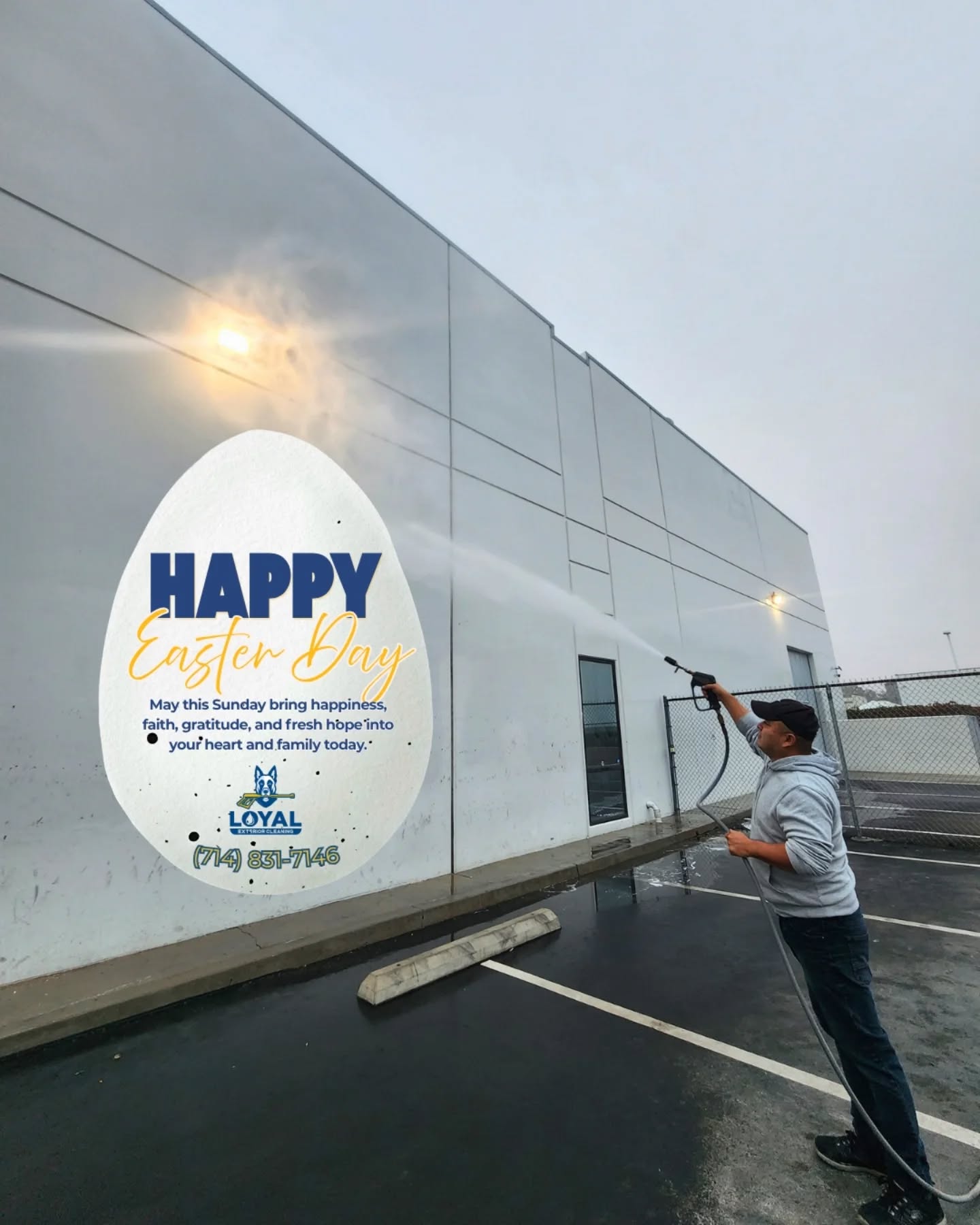 🌷 Spring has sprung, and a fresh season calls for a fresh exterior!
🥚 Happy Easter Sunday from Loyal Exterior Cleaning! 🐰
Wishing you a day full of joy, renewal, and a property that looks its absolute best! 🙏
⭐️ And when it comes to keeping it that way, from top to bottom, we handle it all ⤵️
🪟 Window Cleaning
🛠️ Screen Repair
🍂 Gutter Cleaning
🏠 Roof Washing
💦 Pressure Washing
🚿 House Washing
☎️ FREE ESTIMATE | Call us: 714-831-7146
🌐 Book your FREE estimate via link in bio
✅ Professional • Insured