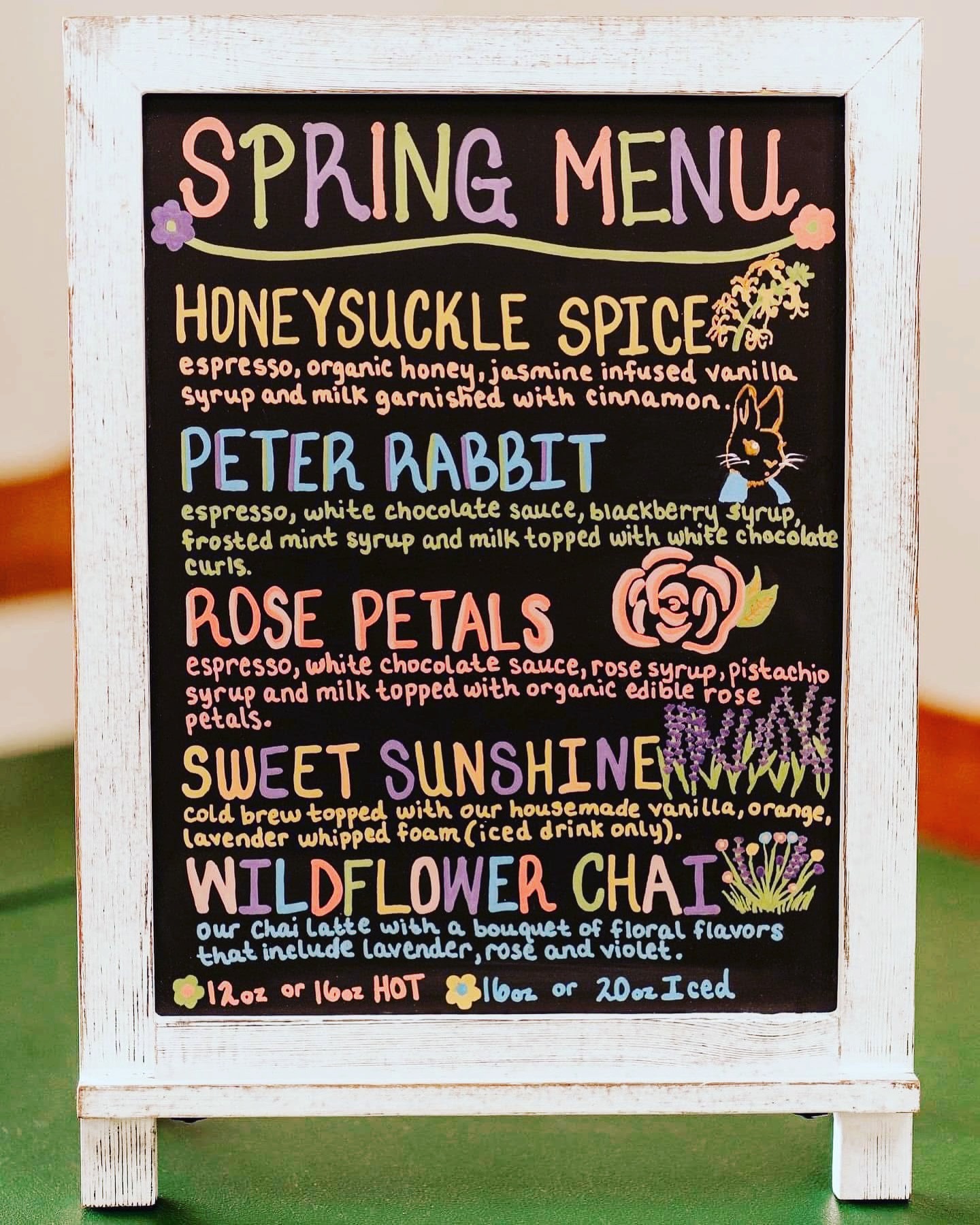 Hey, Still Waters Family! đˇâ
Our Spring Menu launches April 6th, and weâre so excited to share these springy flavors with you! đź
Come on out and see usâwe canât wait to serve you!