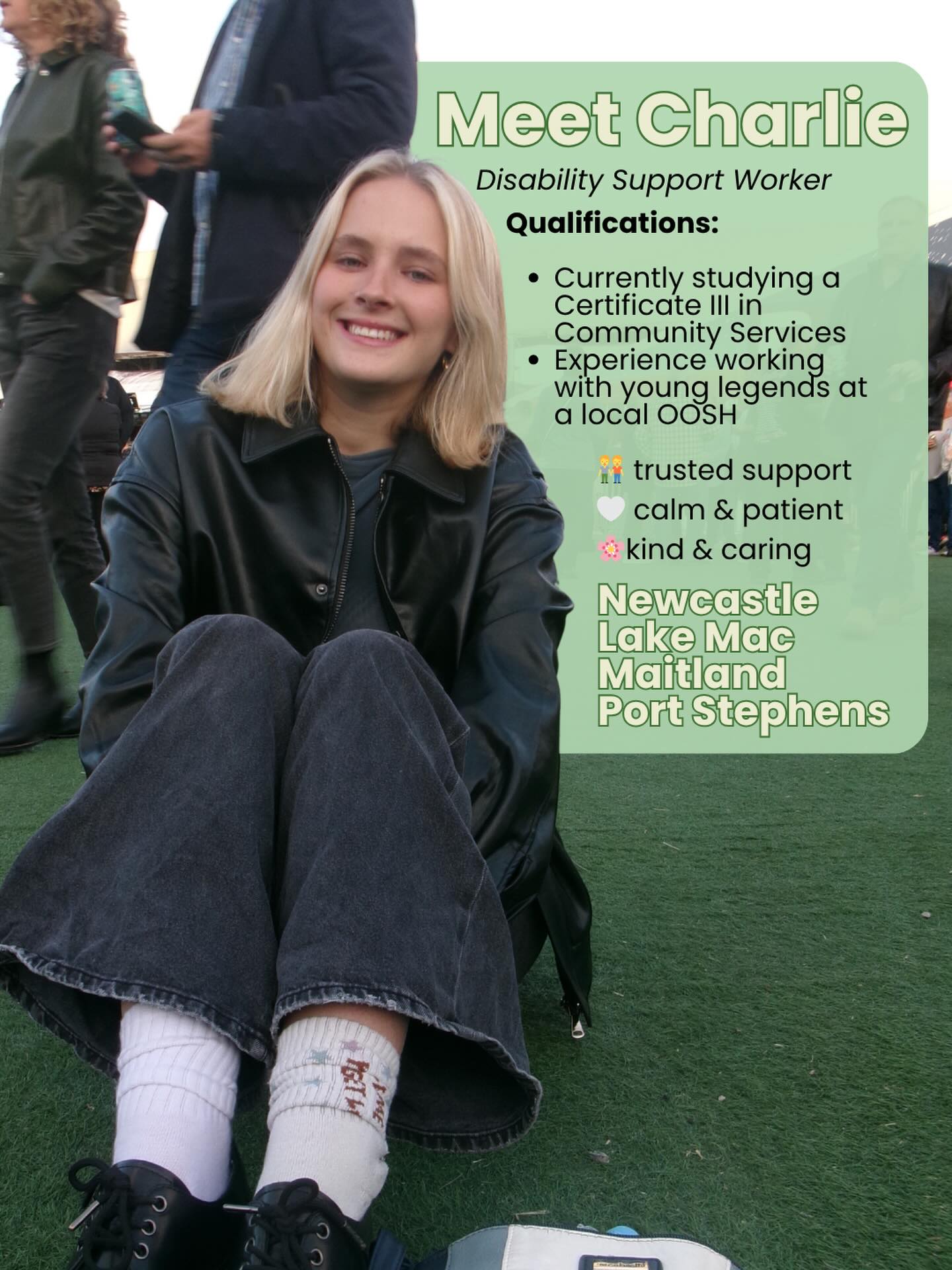 The long weekend is over and we are STOKED to be back 💚
We are thrilled to welcome Charlie to the team 💪
If you’re looking for the best support person ever, reach out to our legend Jen 🫶🏼 on 0481 462 798 or jen@hillebrandshawco.com 💚
#disabilitysupportworker #dsw #supportworker