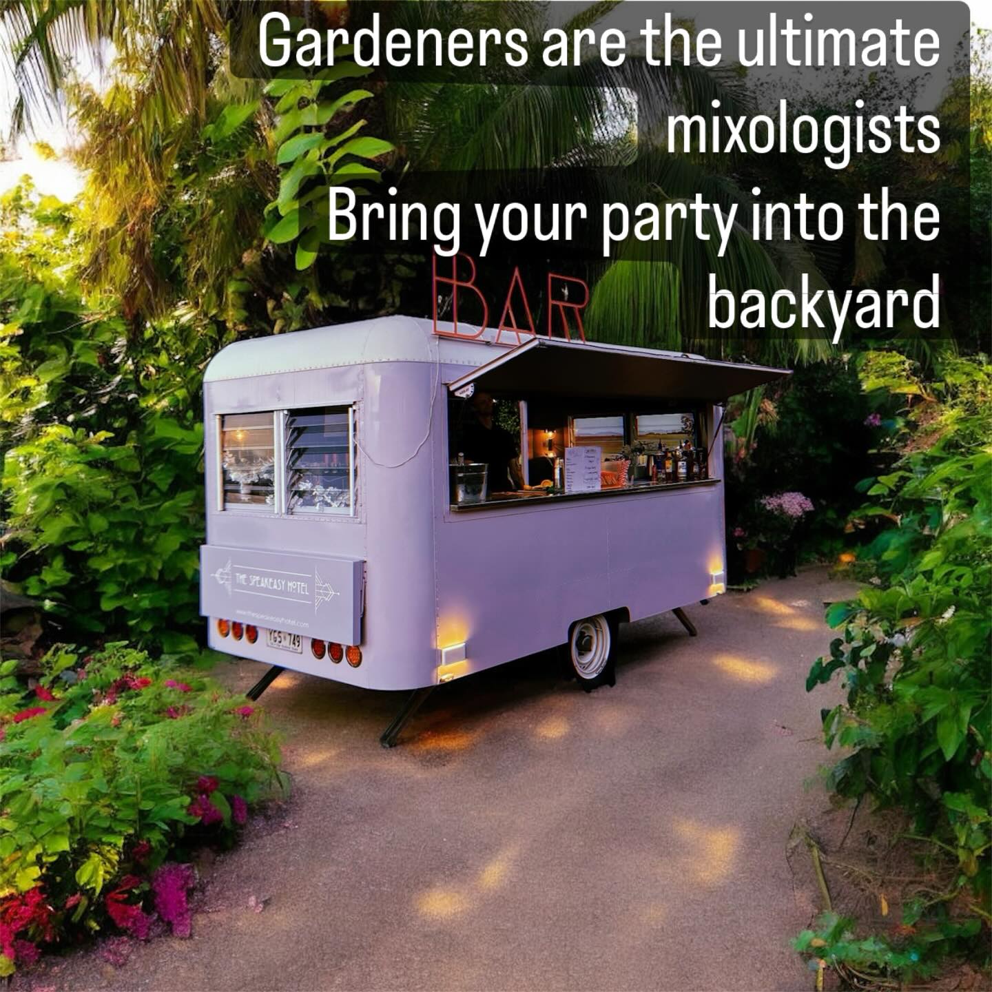 Good vibes, great company & garden views
#gardebparty #cocktails #outdoorentertaining #mobilebar #events