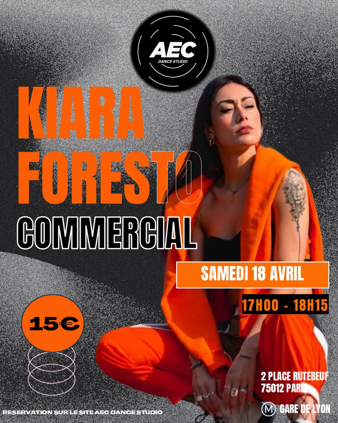 ❤️🔥COMMERCIAL CLASS AVEC KIARA❤️🔥
Samedi 18 avril 17h00
Inscriptions sur notre site internet aecdancestudio.com
Lien également disponible en bio
AECDANCESTUDIO
2 place rutebeuf, PARIS 12
#danseparis #dansehiphop #parisdancer #coursdedanseparis