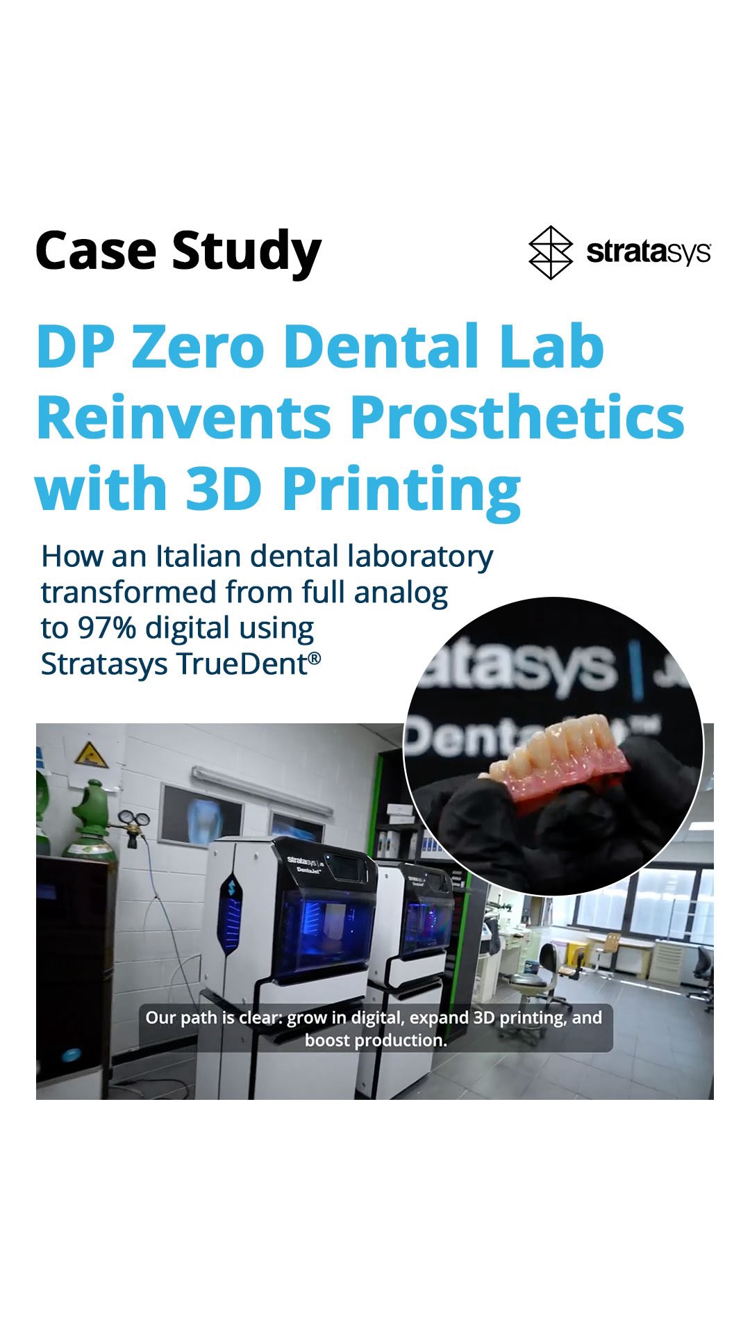 What does a 97% digital dental lab look like?
DP Zero Lab in Italy transformed its workflow from fully analog to almost completely digital using 3D printing and TrueDent® digital denture technology. The result is faster production, highly realistic full-color prosthetics, and improved outcomes for dentists and patients. With advanced PolyJet printing, the lab can produce dentures with natural tooth and gum coloration while maintaining the precision required for comfortable fit and function.
.
🎥 Watch the video and explore the full case study to see how digital transformation is reshaping dental prosthetics.
.
Read the case study:
https://okt.to/aGndVT
.
For more information on what TrueDent Full Digital Dentures can do for you, please contact ETI Digital Technology at 714-238-1490 or sales@etidigitaltechnology.com!
#DigitalDentistry #Dental3DPrinting #Dentures #AdditiveManufacturing #Stratasys