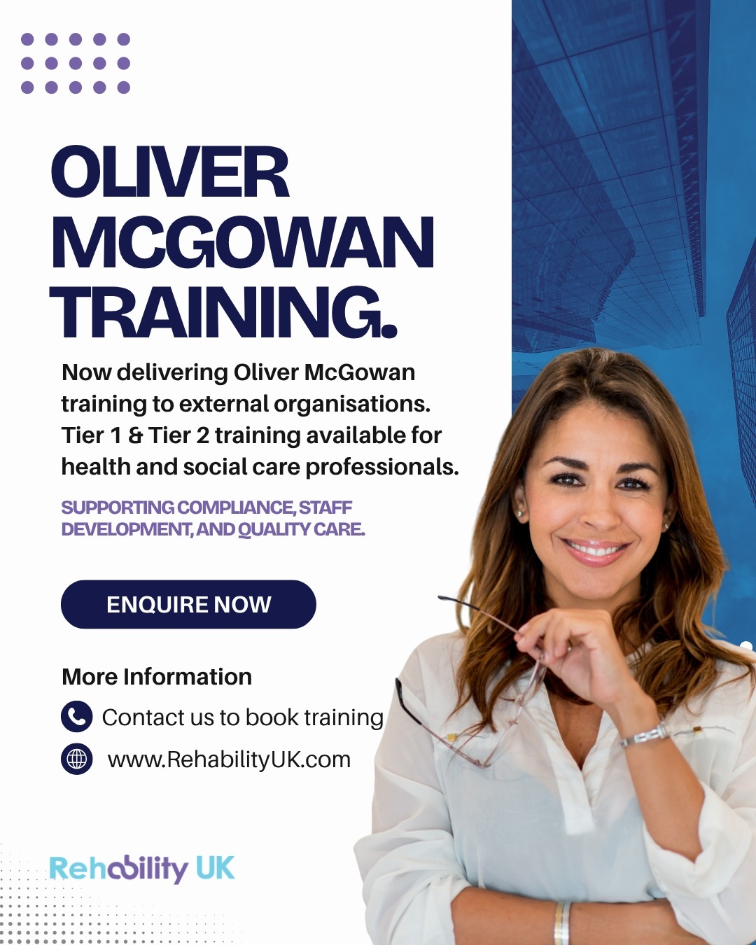 We’re now delivering Oliver McGowan Mandatory Training to external organisations.
Following successful internal delivery, our team now supports care providers, healthcare teams, and organisations with both Tier 1 and Tier 2 training.
Designed to support compliance, staff development, and the delivery of high-quality care.
If you’re looking to train your team, we’re here to help.
🌐 rehabilityuk.com
📧 Subia@rehabilityuk.co.uk
#SocialCare #LearningDisability #Autism