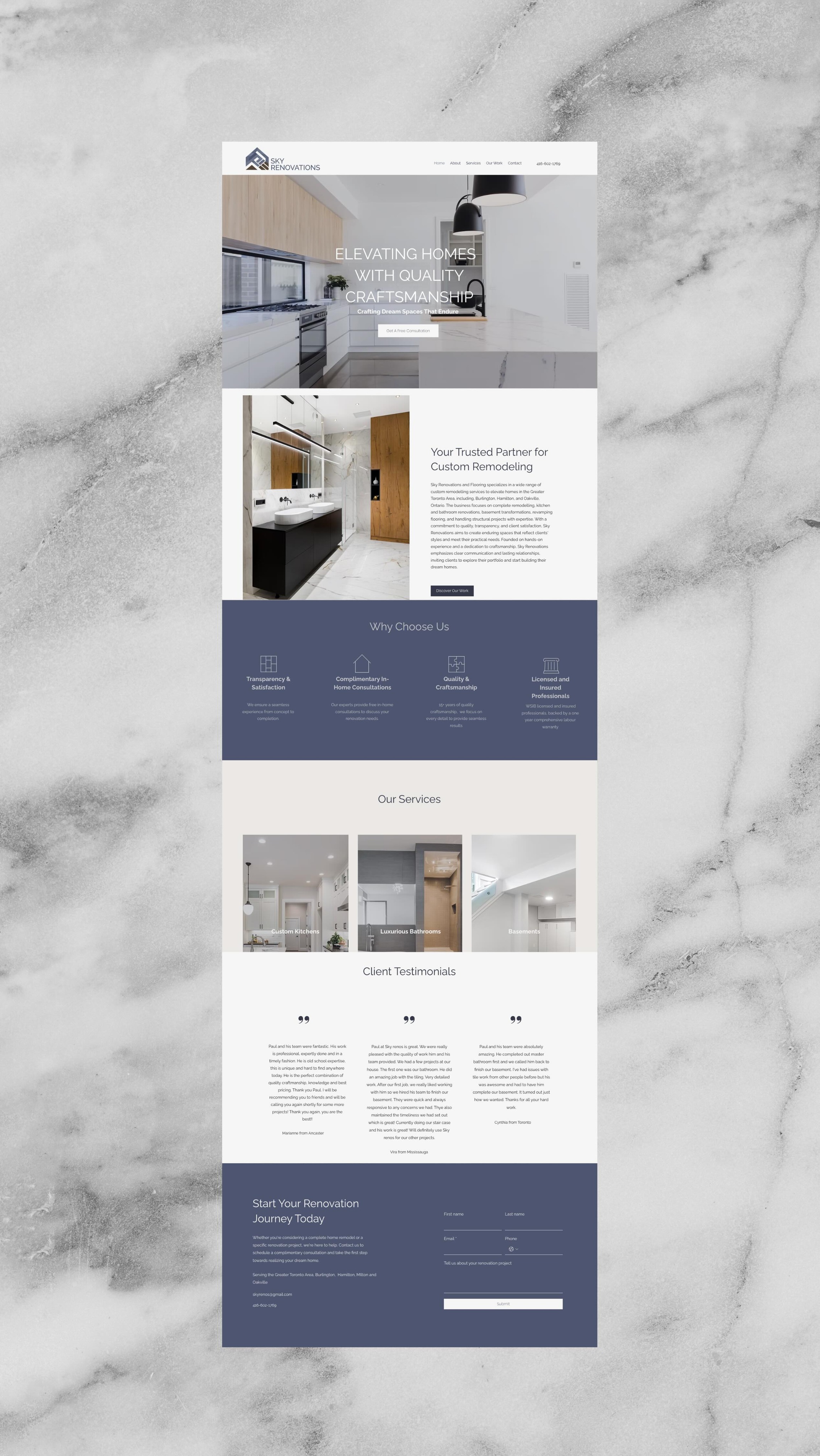 If your business focuses on home renovations, you are not just selling a service. You are selling a vision.
Your clients are not only investing in new floors, updated kitchens, or better layouts. They are investing in the feeling they want to have when they walk into their home. They are buying the dream of a space that feels elevated, functional, beautiful, and aligned with the life they want to live.
That is why your website matters just as much as your portfolio.
Yes, people want to see your work. But they also want to feel something when they land on your site. Your branding, messaging, tone, visuals, and overall website experience should reflect the kind of transformation you provide.
If your renovations create calm, warmth, luxury, or a more elevated everyday lifestyle, your website should communicate that from the very first click.
Because the most effective renovation brands do not just show what they do. They make people want to step into the life that comes with it. #homerenovation #luxuryhomebuilder