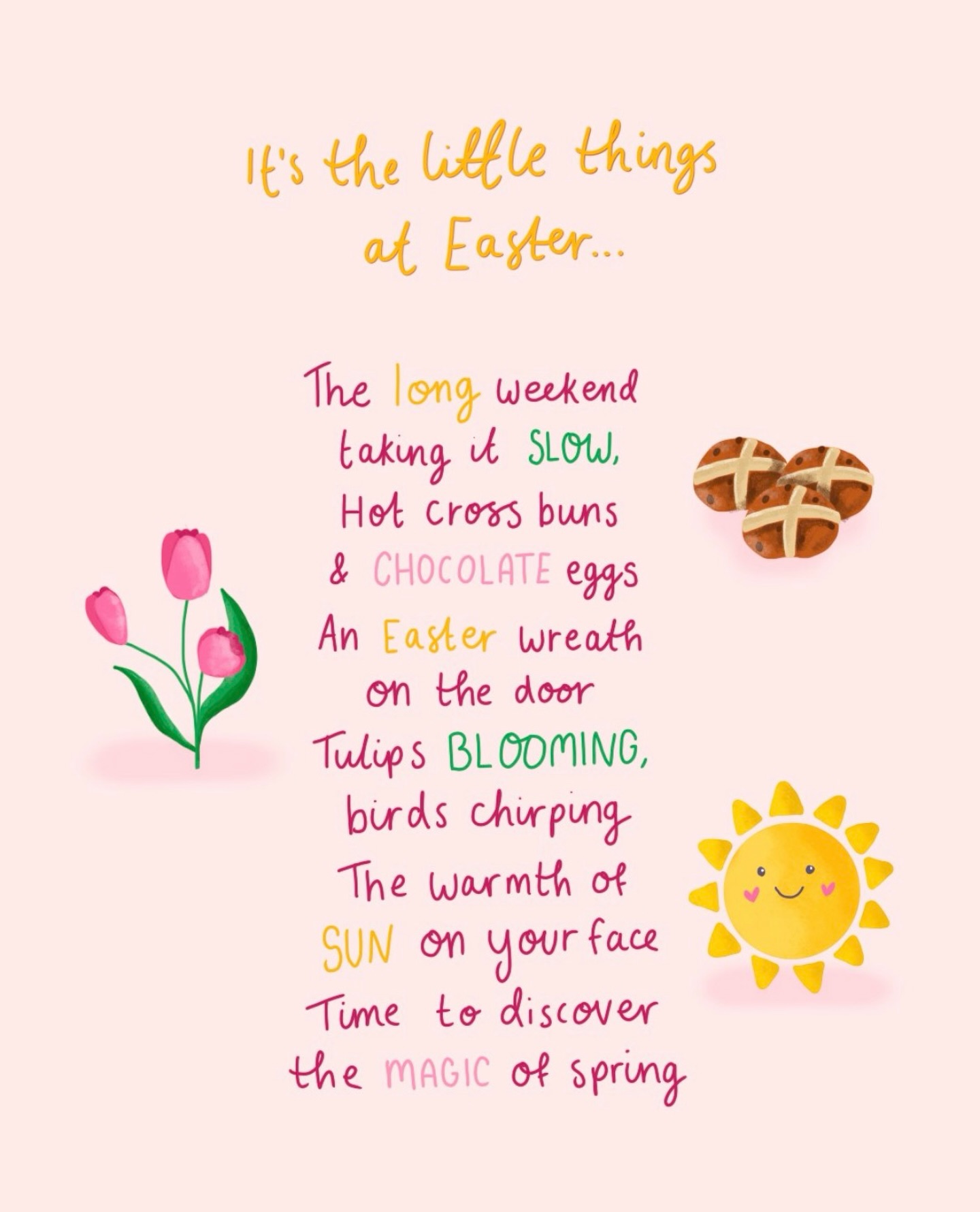 It’s the little things that make Easter special 🌼🐣
Slow days, spring sunshine, and the joy of little discoveries 🌷
From blooming flowers to birdsongs, there’s serenity all around us
A gentle reminder that balance matters too! Enjoying Easter treats alongside fresh, healthy foods to nourish growing bodies 🥕
Wishing all our families a calm, cosy Easter 💛✨