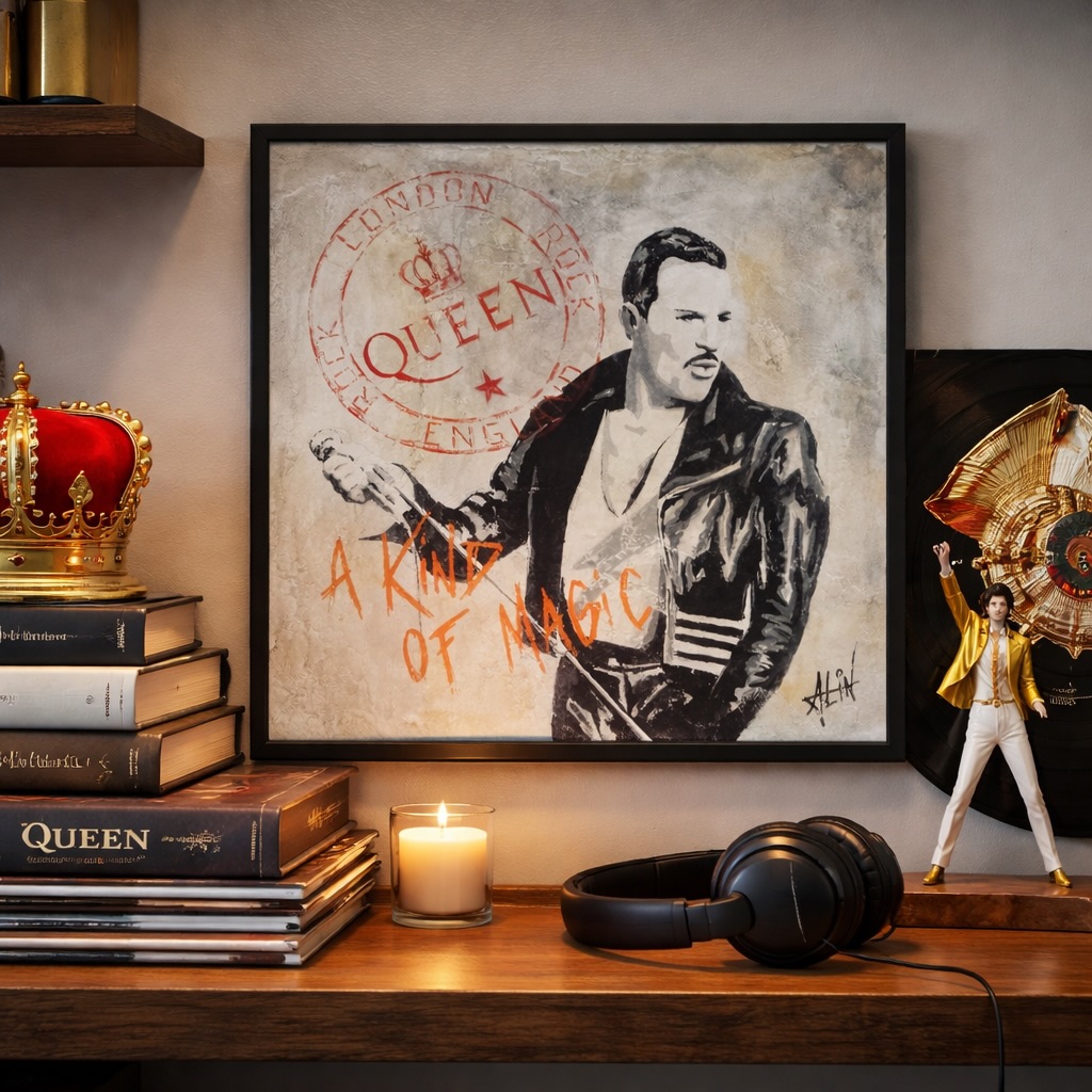 Une icône.
Une présence.
Une énergie qui traverse le temps.
À quelques jours de l’ouverture de la galerie, nous vous dévoilons une nouvelle création d’ALIN.
“A kind of magic” rend hommage à Freddie Mercury, entre puissance, élégance et émotion brute.
Une œuvre forte, pensée pour s’intégrer dans des lieux de caractère.
Ouverture ce samedi à Saint-Tropez
#ArtContemporain #FreddieMercury #SaintTropez #LuxuryInterior #ArtGallery