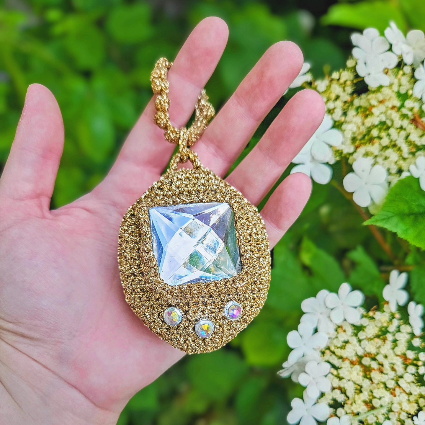 This is what I imagined @kimberlydoylejewelry Gemagotchi charm would look like if it were made in crochet form! ✨️💎
Kimberly is running a giveaway where, in order to enter, you had to artistically make something that reflects some of her GORGEOUS jewellery 😌 I loved this idea and jumped at the chance to get my hook out to whip up her famous gold and diamond Gemagotchi! 🤩
I've been eyeing these charms up for so long, as the nostalgia and deep love of Tamagotchi's is completely ingrained in me 🥹 I've even bought one or two of these cute virutal pets in my adult life 🤭
I hope I've done your Gemagotchi's proud, Kimberly! I've loved seeing all the different entries so far, but I'm crossing my fingers (and my crochet hooks) that I get picked as one of the winners! 🤞🏻🩷
Did you have a Tamagotchi growing up? Vote in the poll! 🐾✨️
.
.
.
.
.
.
.
.
.
.
.
.
.
🏷 #crochet #crochetersofinstagram #crochetlover #crocheting #crochetaddict #crocheter #crochetlife #crochetinspiration #amigurumi #amigurumis #crochetlover #amigurumicrochet #yarnlovers #yarnaddict #yarnlife #yarnlove #yarnstagram #tamagotchi #nostalgia #00sbaby #gemagotchi #crochetcompetition #jewellerylover