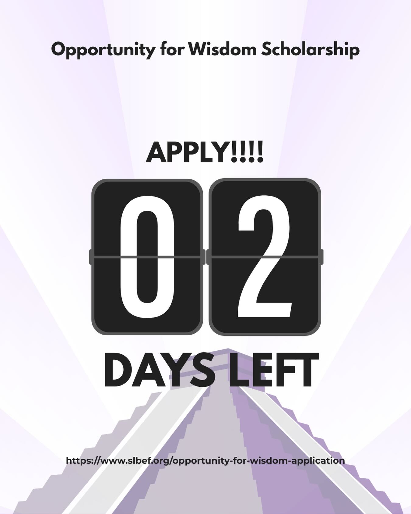 Time is running out!! Apply today for the Opportunity for Wisdom Scholarship! Four $1,000 scholarships will be awarded to brothers who apply!! Don’t miss out! Applications are due Saturday April 4, 2026 at 11:59 P.M.
#SLBEF #FuelingTheLight #slb1986