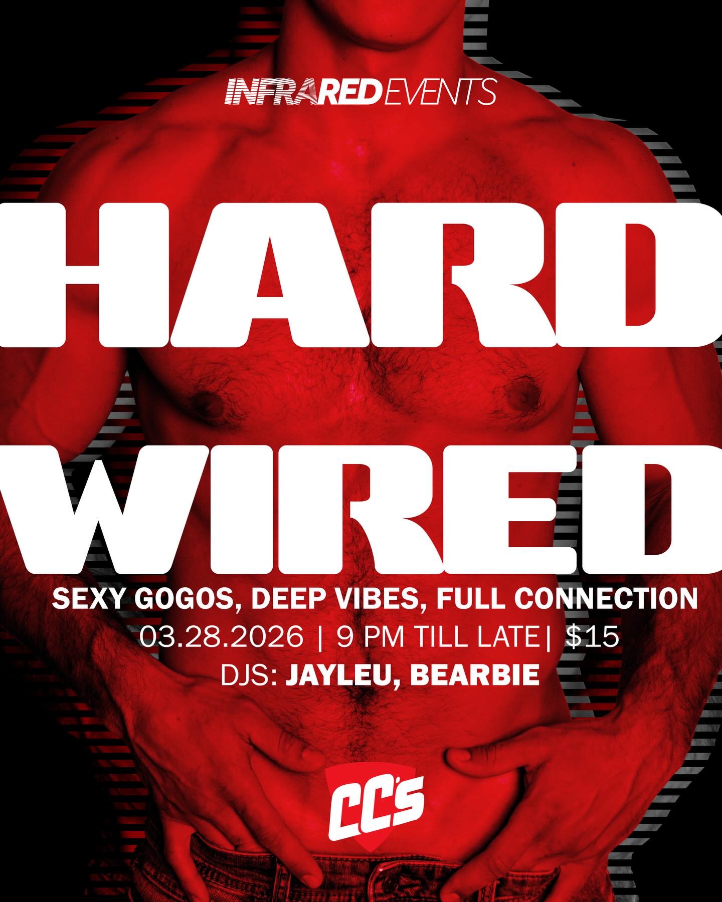 Tonight is HardWired by InfraRed Events!
DJs, Sexy Gogos, Deep Vibes, Full Connection.
TICKETS:
https://posh.vip/e/hard-wired-1