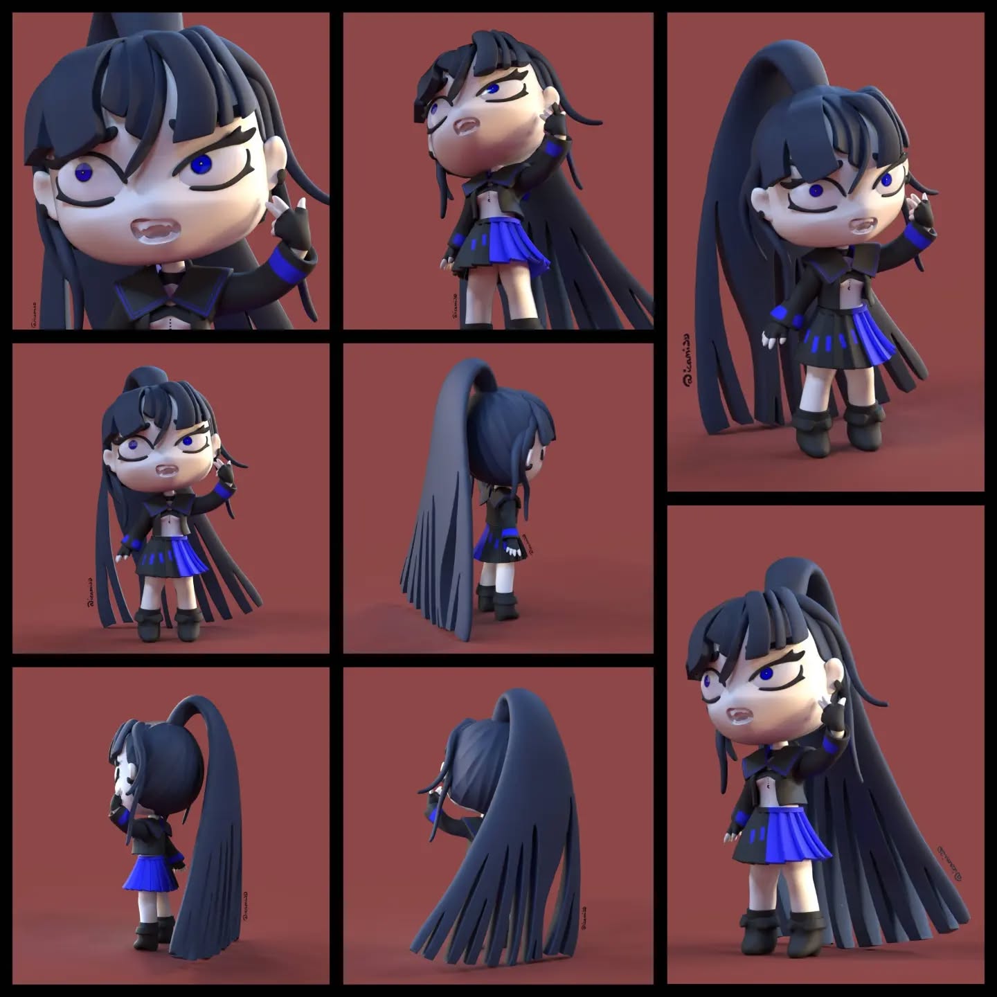 🇫🇷 Rendu de Naima, personnage iconique du clip musical "Usseewa" par la chanteuse japonaise Ado !
J'aime tellement sa tonalité et puissance de voix. 🔥
🇬🇧 Render of N'aime, iconic character of "Usseewa" MV, by Ado the japanese singer !
I really like her voice tonality and power. 🔥
#ado #adoart #3d #3dfigurine #3dsculpt