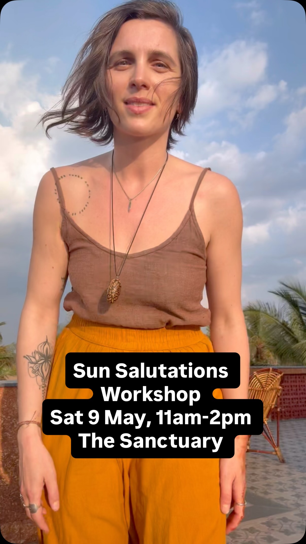 ~ Sun Salutations Workshop, Sat 9th May 11am-2pm @thesanctuaryd7
An invitation to join Sun Salutations workshop to explore the practice on its various levels
✨the tradition of honouring the Sun
✨Physical alignment of this Hatha yoga practice
✨Sun Salutations practice with focus on subtle awareness and elements
✨Sun Mantras - meditative way to practice Sun Salutations
There will be plenty of space to learn, discuss, explore this practice that can help us to connect to so many aspects of our being.
Book via @thesanctuaryd7
Hope to see you there!
Anna
#yoga #mindbodyconnection #sunsalutation
