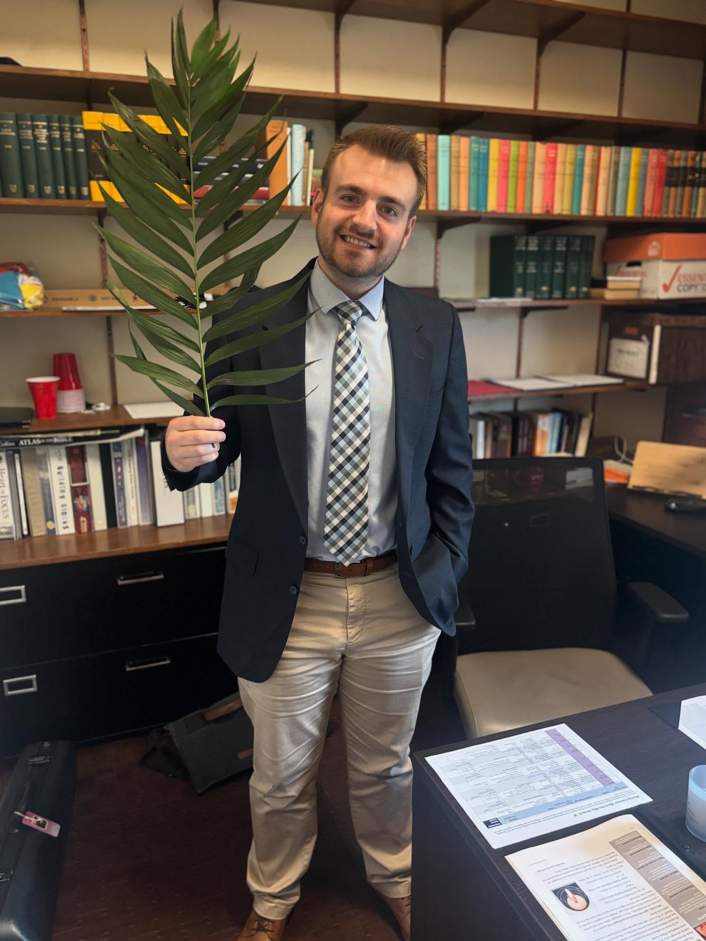We received our real Palm branches this week! Kids (and vicars) will have an opportunity on Sunday to march in with palms during the service. Hosanna! Blessed is he who comes in the name of the Lord!