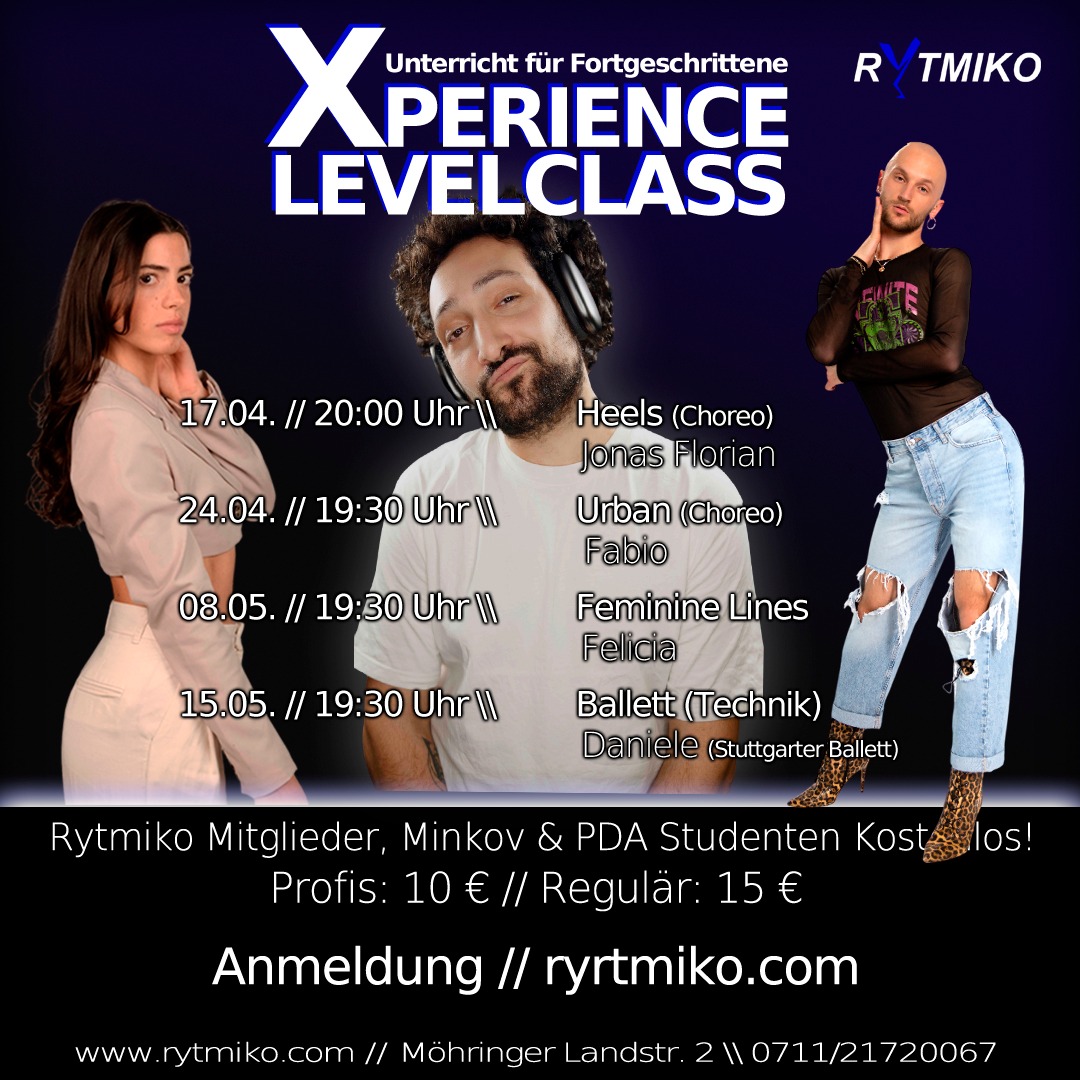 Hier sind die Termine für unsere kommenden Xperience Classes.
<
Da unsere Xperience Class zu 100 % von uns gesponsert wird und alle Einnahmen den Künstlern zugute kommen, finden diese erst ab 5 Anmeldungen statt. Eine Voranmeldung über unsere Homepage, ist zwingend erforderlich! Wir bitten um euer Verständnis und freuen uns auf ein paar schöne classes mit euch.
<
Unsere Xperience Class ist nur mit NACHWEIS für Studenten der Tanzakademie Minkov (Winnenden) & der Professional Dance Akademie (Stuttgart) PDA kostenlos.
>>>>>>>><<<<<<<<<
#xperienceclass #popup #performancetraining #female #commercial #ballet #dancestudio #rytmiko #stuttgart #dancingunited