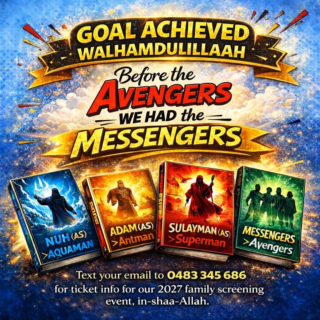 🚀 Book 1 launches in 2027 at a live family event in Bankstown, in-shaa-Allah.
📱Text your email to 0483 345 686 for tickets & collaborations.
🆓 The series will be FREE online for da’wah. Hard copies sold to cover costs.
💙 Jazaakum Allahu khairan — made possible by you all, walhamdulillaah.
SLA is proudly supported by @brothers_in_need & @5before5solutions