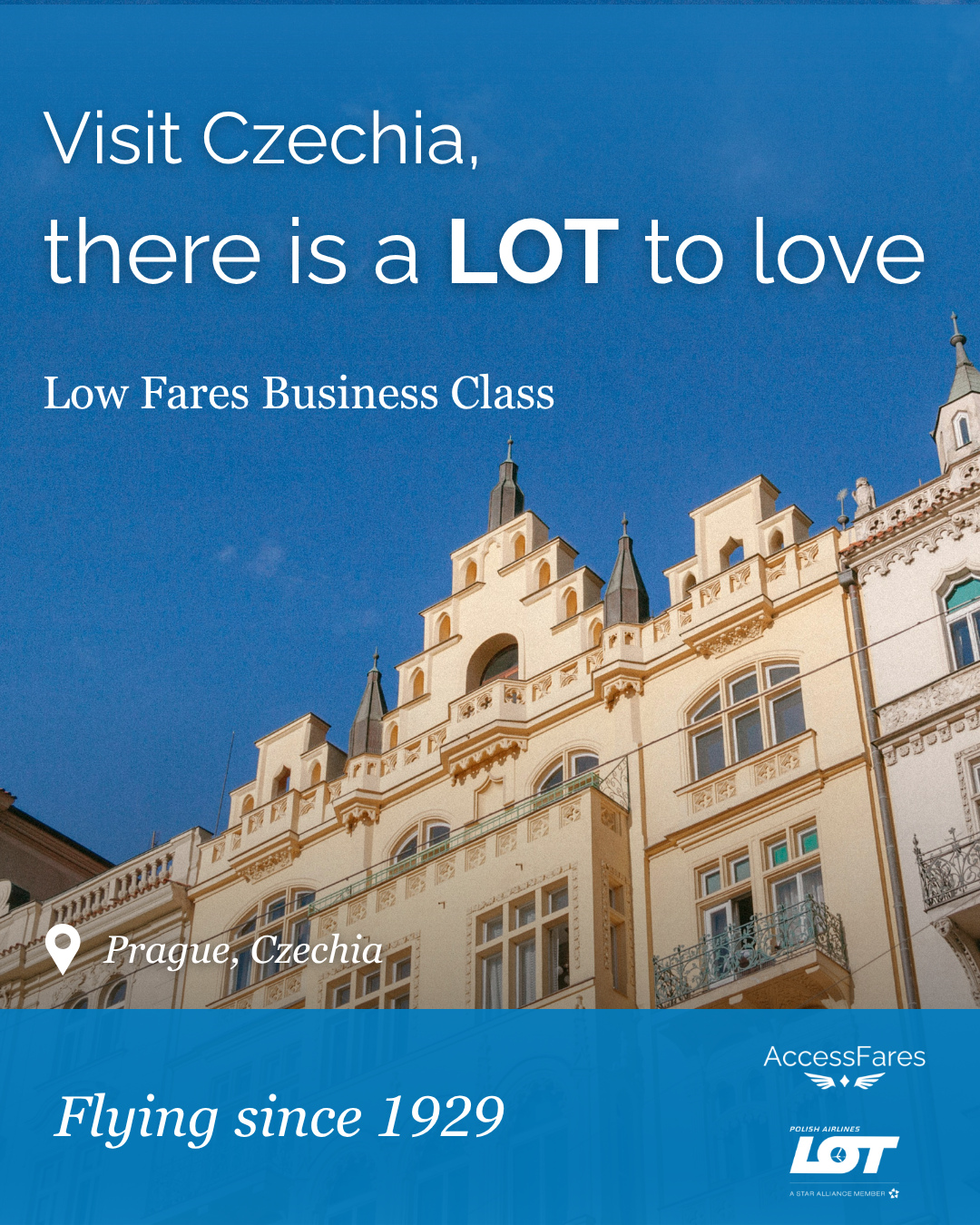 A destination with history, charm, and a LOT to love 🇨🇿
Explore Prague in style with premium fares from LOT Polish Airlines.
🔗 in bio to book today!
#travel #traveladvisor #lot #polishairlines #czechia