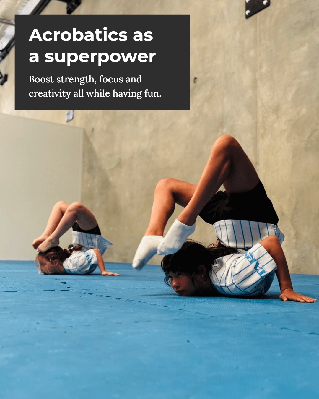 Did you know acrobatics boosts growing bodies and minds?
Acrobatics isn't just fun—it's a secret superpower for kids and busy adults alike! It builds strength, flexibility, focus, and creativity all at once.
Ready to open this magic? Join us at Stars and watch confidence soar!