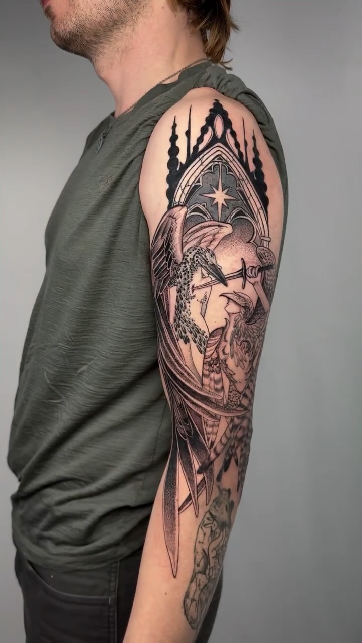Loved working on this gothic romance piece, hope you enjoy it π€ (also there are a few scar cover ups) β¦.Always down for more of theseπ
βοΈ Bookings@hiralupe.com or link in bio βοΈ
β’
β’
#darkromanticism #gothtattoo #blackworktattoo #angeltattoo #bayareatattoo sftattooartist