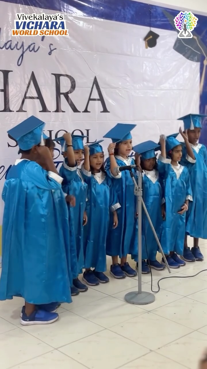 From tiny first steps to confident little strides — today, we celebrate a beautiful beginning. 🌼✨
Vivekalaya’s Vichara Nursery Graduation is not just a milestone, it’s a heartfelt moment where innocence meets growth, and curiosity turns into confidence. Watching our little learners blossom into expressive, joyful, and independent individuals has been nothing short of magical.
Every smile, every rhyme, every tiny achievement has been a step towards building strong foundations — not just in academics, but in values, empathy, and self-belief. This day belongs to our little stars who walked in with hesitant steps and now walk forward with bright dreams in their eyes.
To our dear parents — thank you for trusting us, supporting us, and being a part of this journey. To our educators — your patience, love, and dedication have shaped these young minds in the most beautiful way.
As our little graduates move ahead, we know this is just the beginning of a wonderful story. A story filled with learning, discovery, friendships, and endless possibilities.
Here’s to new classrooms, bigger dreams, and brighter tomorrows. 🌈🎓
#Vivekalaya #VicharaWorld #NurseryGraduation #LittleGraduates #FirstMilestone EarlyYearsEducation ProudMoment TinyStepsBigDreams ChildCentricLearning HolisticEducation FutureReady JoyOfLearning SchoolMemories GraduationDay GrowingUp YoungLearners FoundationYears LearningWithLove
