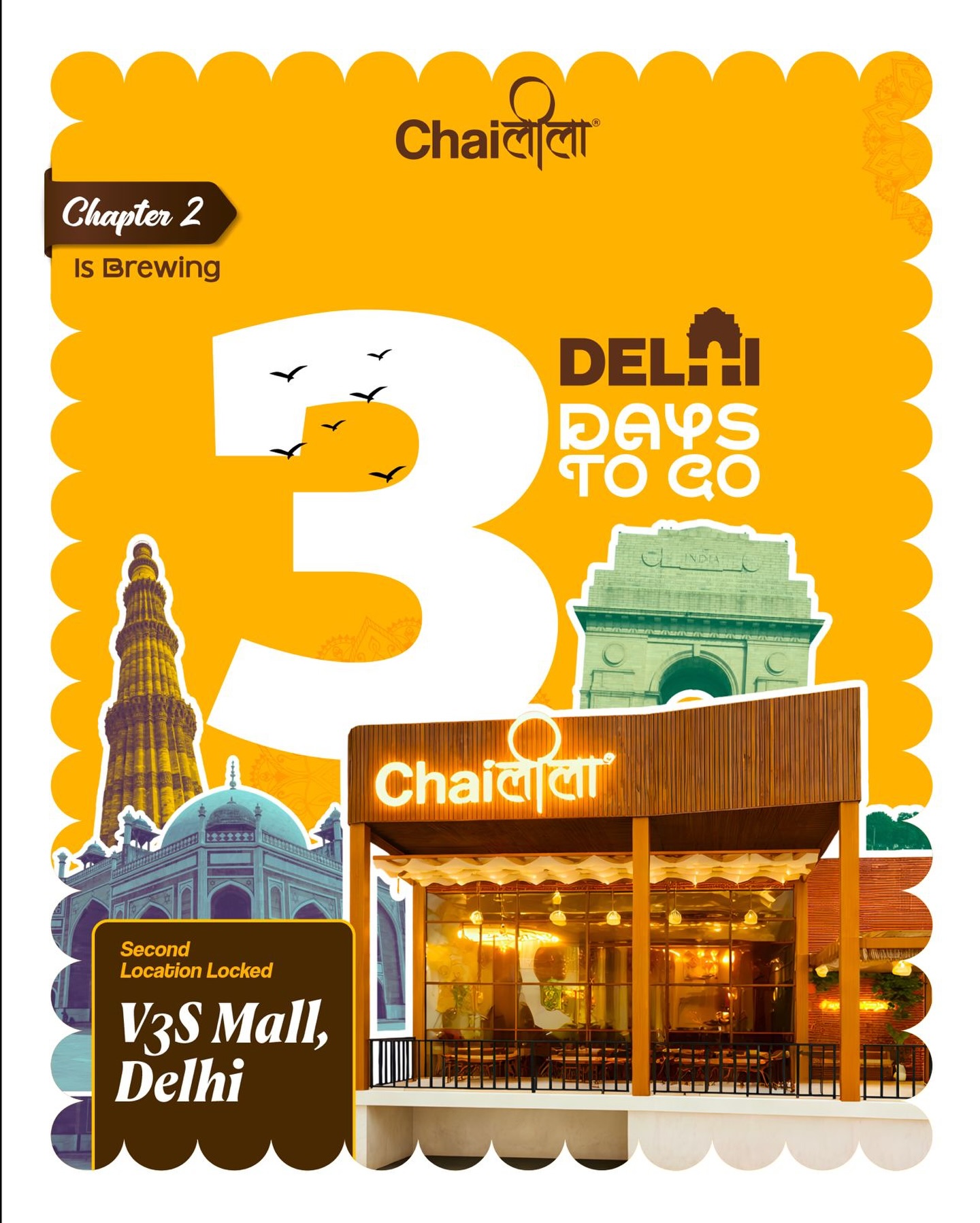 Delhi, get ready… Chapter 2 is brewing stronger than ever ☕✨
After an incredible response to our first outlet, we’re coming back with another one. This time, the second Chaileela location is all set to open at V3S Mall, Delhi, with the grand launch on 10th April.
New place.. Same chai.. More vibes.. See you soon! 🤎
(Chaileela, chai cafe, delhi cafe, v3s mall, new outlet launch, tea lovers, cafe vibes, east delhi, chai point, apni wali jagah)
#chaileela #delhicafe #newcafe #delhigram #tealovers
