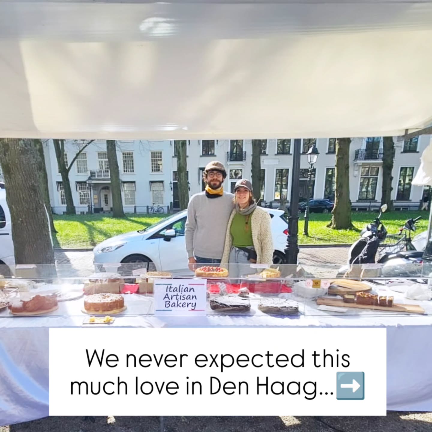 Ciao we are Stefania & Niccolò, the faces behind DolceBake Amore ❤️ We moved from Italy to the Netherlands a few years ago with a dream. Slide through to discover our very first bakes to our amazing markets in Delft and The Hague! 🇳🇱🥖
.
.
.
#dolcebakeamore #italianbakery #denhaag #delft #dutchmarket