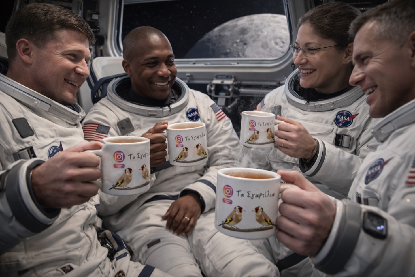 “From Earth… to orbit… to the Moon 🌍🌕
Τα Σγαρτίλια ταξιδεύουν πιο μακριά από ποτέ.
Μουσική, παρέα και μια κούπα… ακόμα και στο διάστημα. ☕✨
#ΤαΣγαρτίλια #artemis #SpaceVibes #MusicBeyondEarth
#nasa