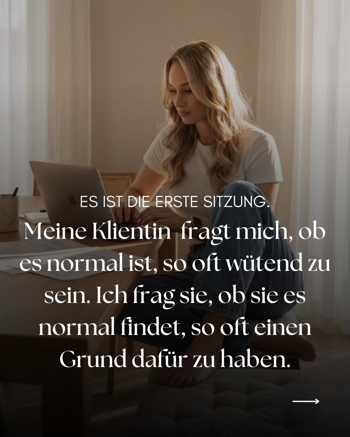 Was ich in dieser Sitzung gesehen habe, sehe ich immer wieder. Menschen, die hart an sich arbeiten, während das, was sie wirklich brauchen, tiefer liegt … in Mustern, die laaaaange vor dieser Beziehung entstanden sind.
Genau das macht Tiefenpsychologie sichtbar. Am 26. April gibt es dazu ein kostenloses Webinar. Schreib mir „Tiefenpsychologie” & ich schick dir alle Infos. 🤍