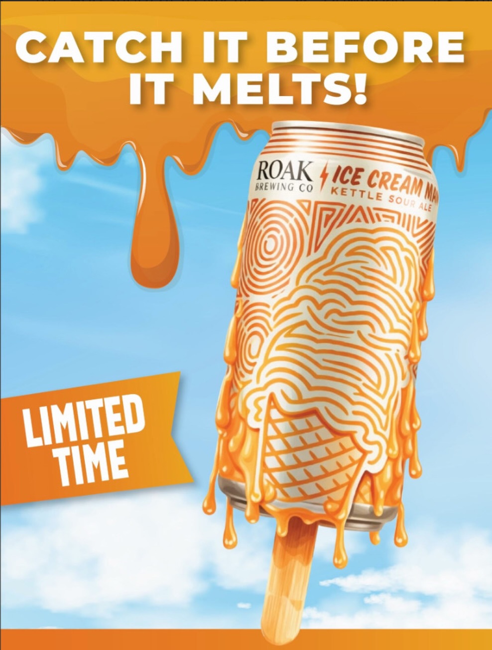 Summer’s sweetest drop is hitting shelves this week.
Ice Cream Man
Orange & Vanilla Kettle Sour🍦🍊
5% ABV
Here for a limited time only🏃♂️
#roakicecreamman #roakbrewing #summerbeer #kettlesourbeer #darkhorsebrewing