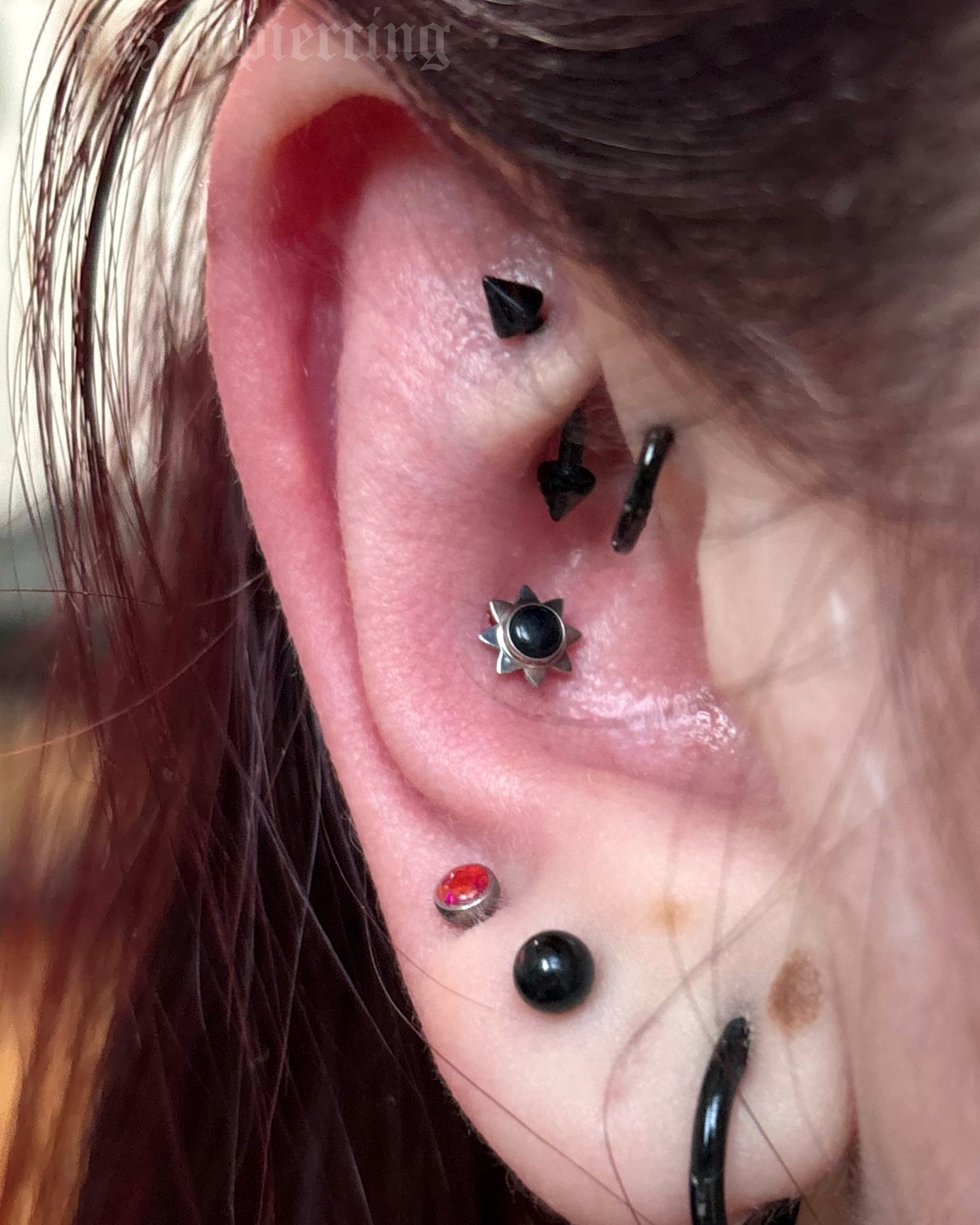 These cabochon suns from @neometaljewelry are proving to be a favourite amongst my clients! Here’s one with genuine onyx in a fresh conch piercing for one of my amazing regulars 🖤
prepped with @purklenz
pierced with @probodyart
attachment from @neometaljewelry
labret from @junipurrjewelry
cooled with @neilmedpiercingaftercare
supplies from @probodyart and @holymountainsupplies
🖤 @venusinfurs.ie 14 Exchequer St, Dublin 2
⛓️ Tuesday to Saturday, booking link in bio
#piercing #piercer #earpiercing #conch #conchpiercing