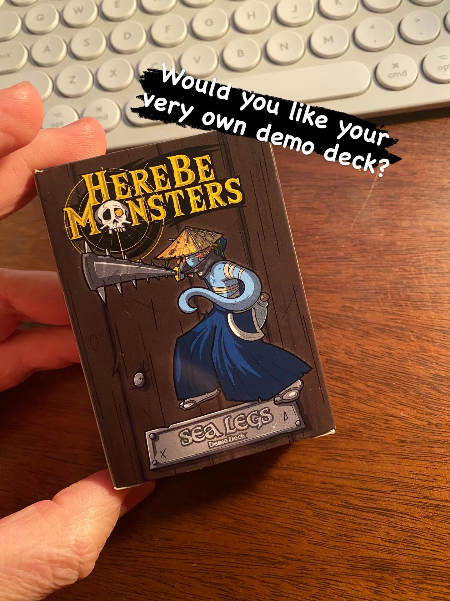 In the next few weeks we’ll share how you can get your very own DEMO DECK if you’d like to try out the game ahead of our Kickstarter!!!! We’re very excited about this process and it’s the perfect way to introduce people to the game!!! #pirate #indiecard #hbm #herebemonsters