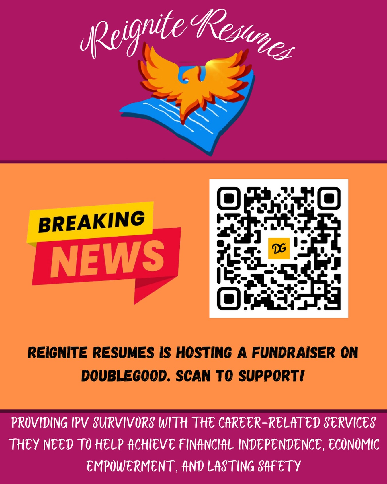 ONLY FOR A LIMITED TIME! 4/7-4/11
We are very happy to announce that we will be fundraising with DoubleGood popcorn to support our community initiatives. If you want your dollars to go towards a good cause, scan the QR code today and secure some delicious bags of popcorn!