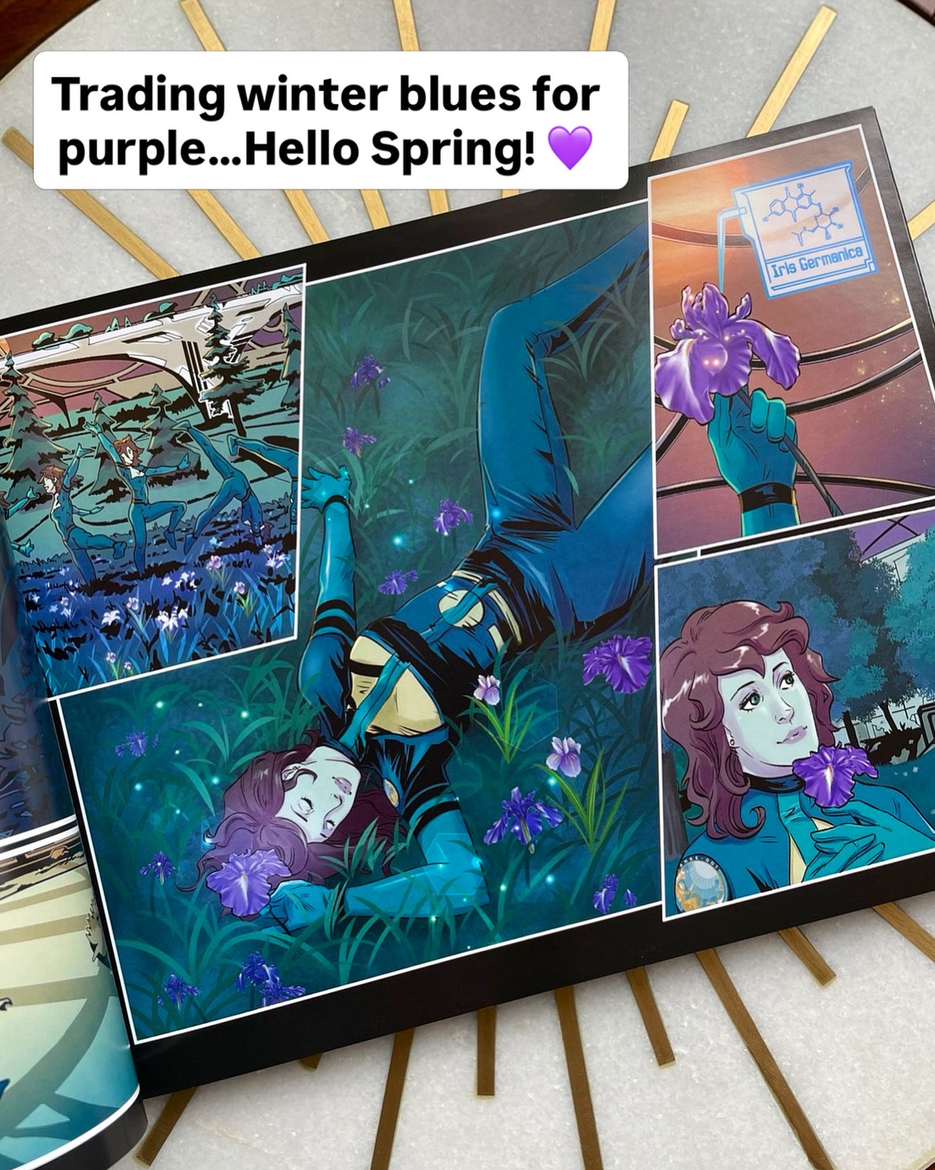 Spring is here! And even in ANANKE, we still take time to smell the roses…well, in this case, irises.💜
Artwork by the talented Yishan Li @superliyishan
#spring #art #comic #author #books
🛒 anankecomic.com