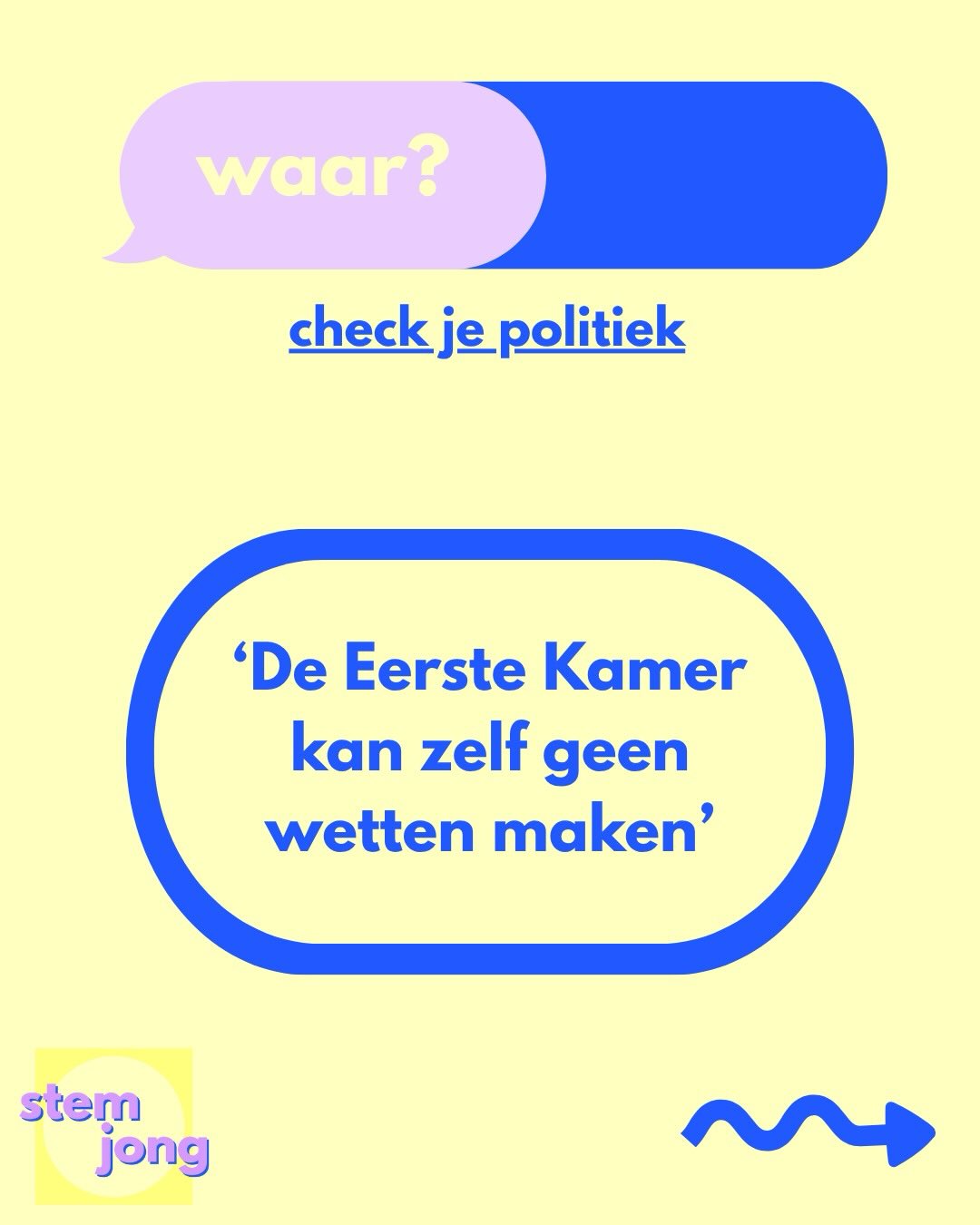 Waar of niet? Check je politiek. π
Van de gemeenteraad tot Europa en alles ertussenin, politiek gebeurt overal.
In check je politiek delen we elke week een stelling waarmee we je scherp houden op alles politiek. βοΈ
π Blijf ons volgen en check elke week je politiek met ons.
πͺπΊ Co-funded by the European Union
#stemjong #voteyoung #politiekvooriedereen #jouwstemtelt #allesispolitiek