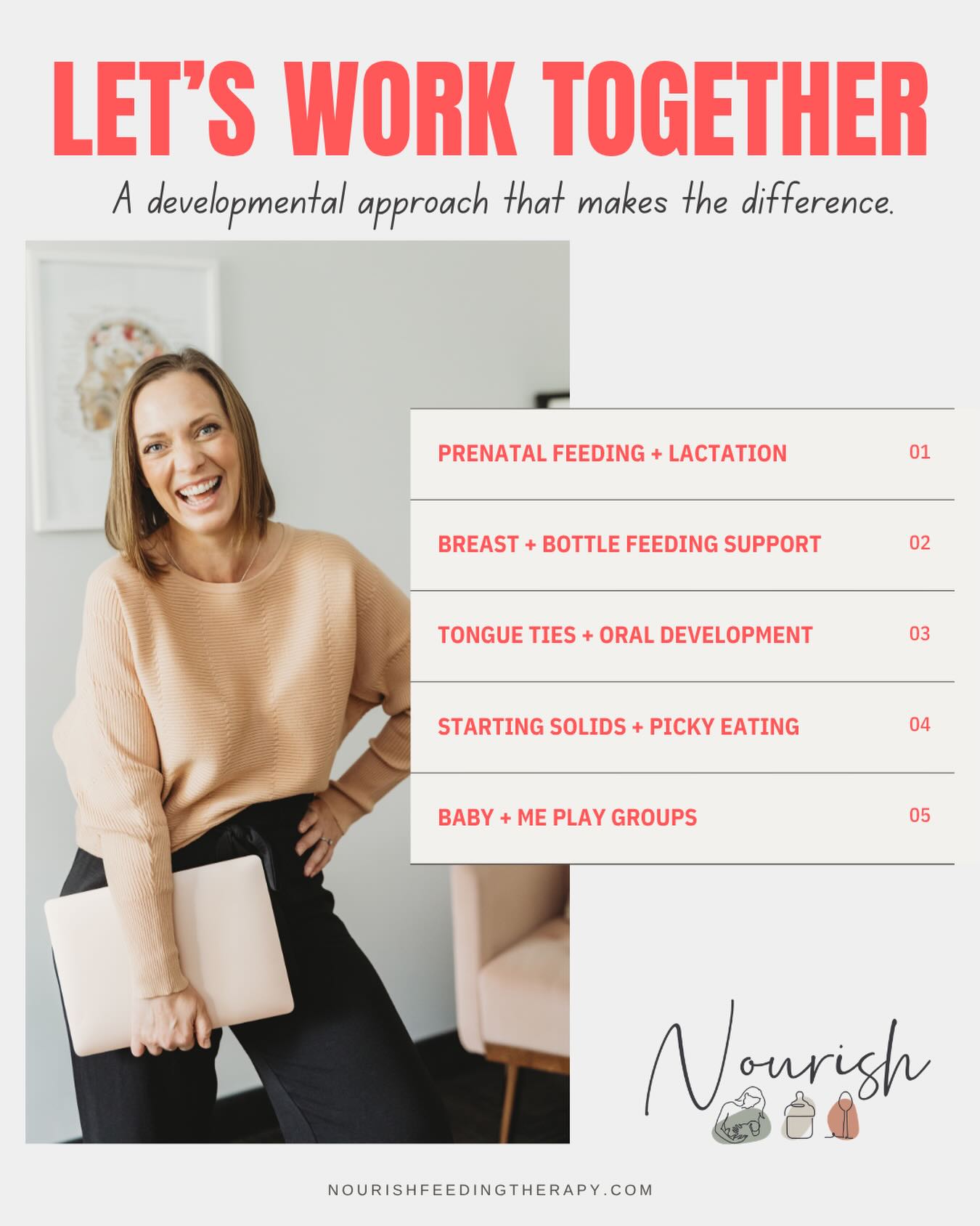 Feeding is never just a mouth issue. 💛
It’s tied to development. To the whole body. To how your baby moves, breathes, regulates, and grows. And you deserves care that looks at the whole picture.
I’m Carissa — Speech-Language Pathologist, Feeding Therapist, and Lactation Consultant offering specialized, development focused whole-body support for infants and toddlers at every stage of their feeding journey.
Here’s how we can work together:
🤰 Prenatal Lactation — Build your foundation before baby arrives, so you feel prepared
🍼 Infant Feeding Support — Breast and bottle feeding — with a whole body lens that goes beyond the latch
🍗 Infant + Toddler Feeding Therapy — When eating feels hard, stressful, or limited, we dig into the why and build a path forward
👶 Baby + Me Play Groups — Parent community + expert guidance in one place, covering:
→ Infant massage
→ Starting solids
→ Tongue tie support group
I built this practice to help you and your little ones thrive — with support along every step of your feeding journey. 🌿
📩 Comment “WORK WITH ME” and I’ll send you a booking link. Feeding support starts here.