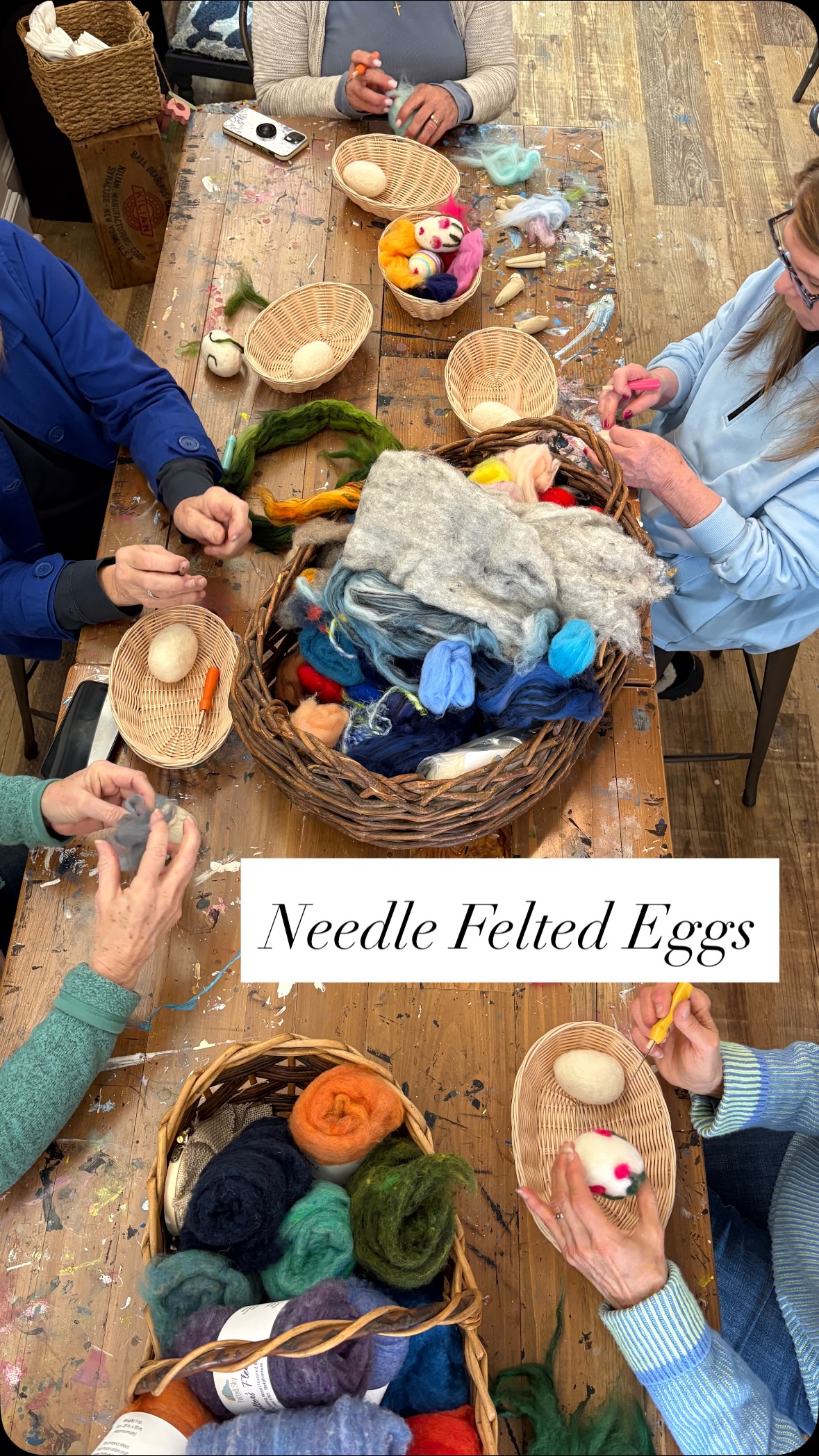 We had the best time at our Needle Felted Egg workshop this week creating and making new friends😊💕🌸
Check out our other event offerings on our website! April and May schedules are up! www.pencilandwool.com
#smallbusiness #craftworkshop #needlefeltedeggs #fiberart #essexct