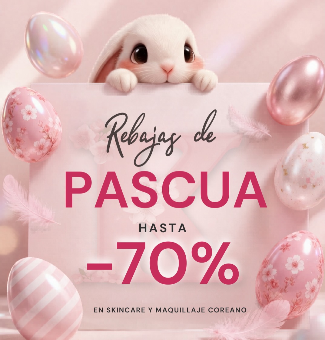 🐰✨ Las Rebajas de Pascua ya están aquí
Hasta -70% en K-Beauty para renovar tu rutina esta primavera.
Skincare, maquillaje y favoritos virales, ahora a precios que sí apetecen 💅🏼
💖 Descuentos ya aplicados
#CosmeticaCoreanaEspaña #KBeautyEspaña #RutinaCoreana #MaquillajeCoreano #skincarecoreano