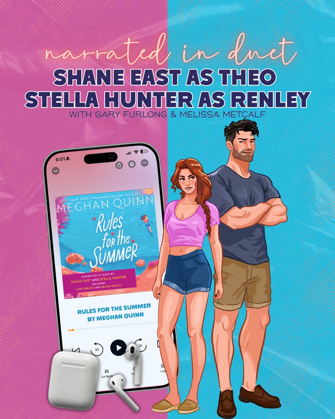 NARRATOR REVEAL 🎧
absolutely THRILLED to be a part of the #MQCREATORCREW and for this reveal to be my first piece of content!
to say i’m a @meghanquinnbooks fan is an understatement. i am literally screaming! as an audio girlie, i am SO excited to hear @stellahunternarrator and @shaneeastreads in this one! it’s gonna be so good
#meghanquinn #readbloom #TeamMQ @read_bloom