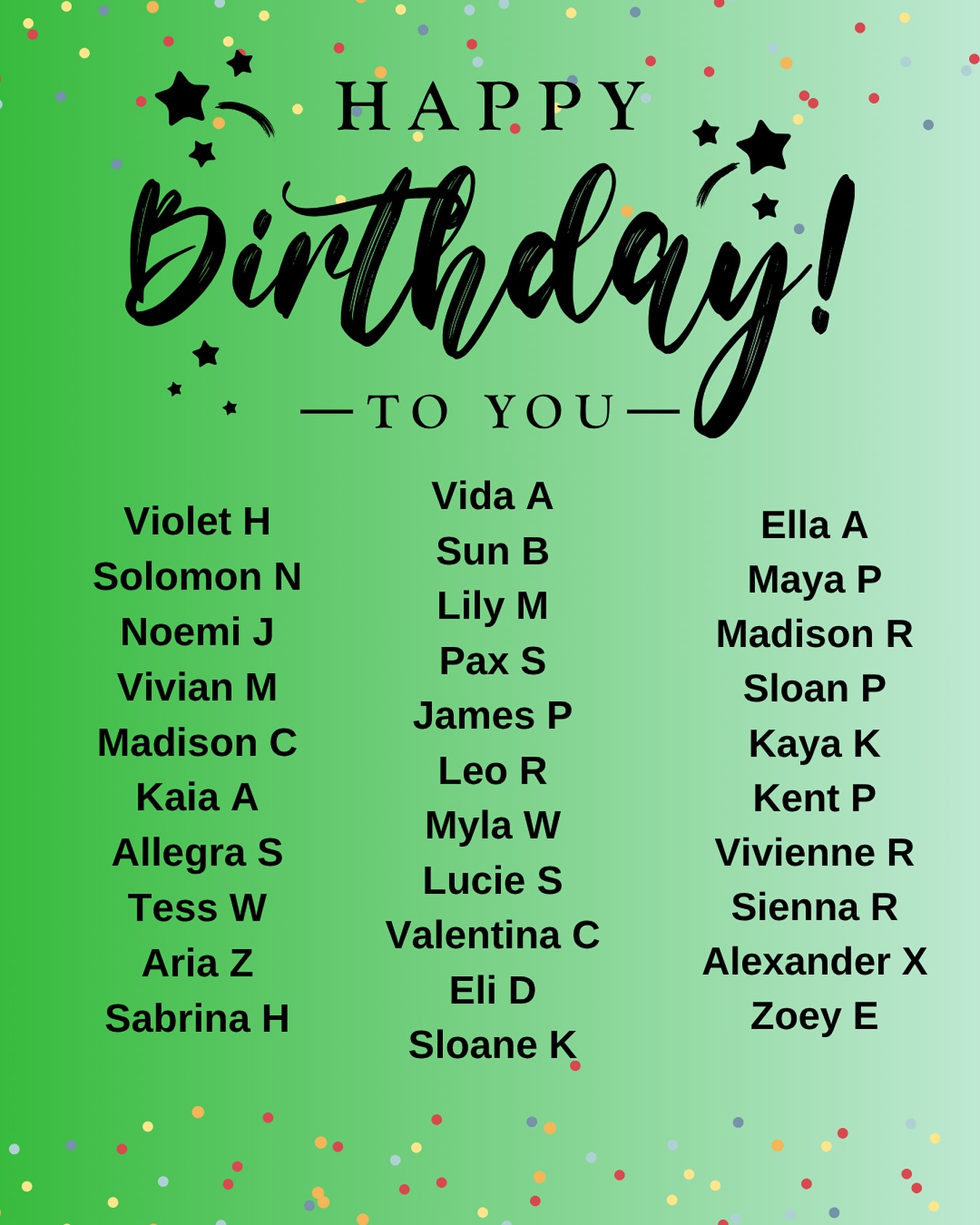 MARCH BIRTHDAYS 🥳 💕
Happy birthday to all of our dancers born in March!