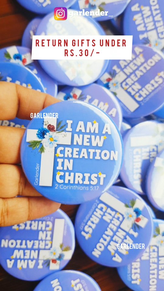 Customized Return Gifts under Rs.30/- @garlender_
Fridge Magnets .. Baptism Gifts..
..Dm for Orders
.
Explore more👇🏻🎁…
👉🏻Canvas Paintings
👉🏻Handpainted Bibles
👉🏻Magnetic Bookmarks
👉🏻Scripture/ Fridge Magnets
👉🏻Car Charms
👉🏻Bible Reading Trackers & Planners
👉🏻Customised Scripture Diaries
👉🏻Framed Prints
👉🏻Return gifts
.
Keep Following us on Instagram for More Updates
.
For Enquiries About Gifts & Products Contact Us Through Call or WhatsApp +91 9655900333 (India & International Orders)
We ship Internationally for BULK Orders.
Shop with Us Via Online Now at www.garlender.com
.
.
#gifts #returngifts #garlender #birthday #FridgeMagnet