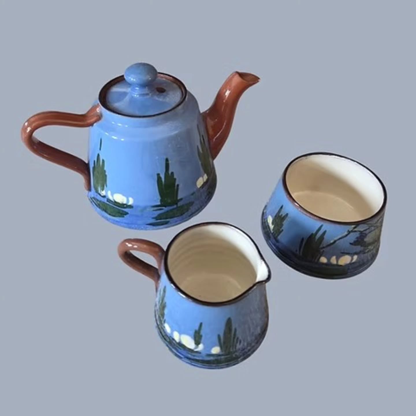 Vintage Watcombe Torquay Miniature Tea Set – Hand Painted Devon Pottery Set of 3 | https://share.google/cpN008AMkfsausZ2D #stufftoyouandme