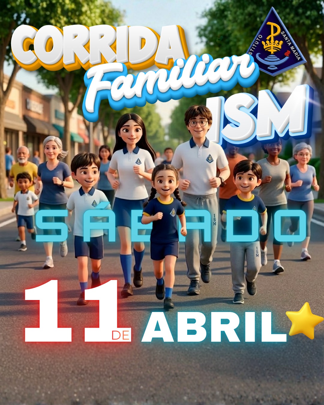 👟 ¡Toda la familia a correr! 👟
En el marco del Día de la Actividad Física, queremos invitar a cada integrante de nuestra comunidad a la gran Corrida Familiar ISM.
Nos vemos el sábado 11 de abril para compartir una jornada llena de energía, deporte y sana convivencia. ¡No importa la edad, lo importante es participar y disfrutar juntos!
Prepara tus zapatillas y mantente atento a nuestras redes para más detalles.💙💛
#DíaDeLaActividadFísica #CorridaFamiliarISM #VidaSana #ComunidadISM #DeporteEscolar #Santiago