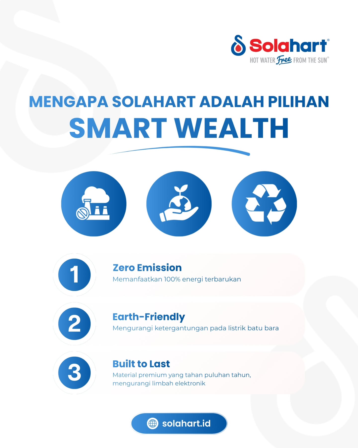 Kemewahan sekarang bukan soal mahal—tapi soal cerdas & berkelanjutan.
Dengan Solahart, nikmati air panas melimpah tanpa beban listrik & tanpa membebani bumi.
Hemat energi, ramah lingkungan, dan jadi investasi jangka panjang untuk rumah Anda.
Saatnya upgrade ke smart wealth living.
#SolarWaterHeater #PemanasAirTenagaSurya #HematListrik #RumahRamahLingkungan #EnergiTerbarukan SolahartIndonesia SmartHomeIndonesia InvestasiRumah EcoLiving GreenEnergyIndonesia