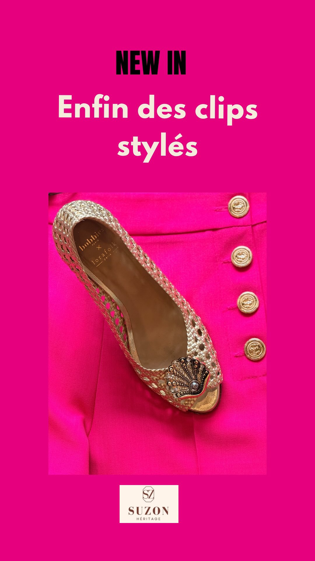 Unboxing @lalogede.suzon , part 2 : les nouveaux clips 🐚
On se fait des essais ensemble ✨
Disponibles en ligne ce soir
#clips #bijouxboutons #astucemode #customisetonlook #clipsdechaussures