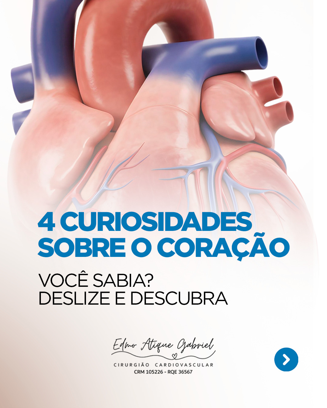 Pequeno no tamanho, mas gigantesco na missão.
O coração trabalha dia e noite para manter cada órgão funcionando, cada passo em movimento e cada respiração possível. Ele bombeia milhares de litros de sangue por dia, gera sua própria energia e sustenta uma vida inteira de batimentos.
Conhecer essas curiosidades não é apenas interessante é um convite ao cuidado.
Porque tudo isso só continua funcionando bem quando damos ao coração a atenção que ele merece.
Cuidar do coração é cuidar da própria história. ❤️
👉 Compartilhe esse post com alguém que você quer ver com o coração saudável por muitos anos.
Dr. Edmo Atique Gabriel - Cardiologista e Cirurgião Cardiovascular
#CuriosidadesDoCoração #SaúdeCardiovascular #CoraçãoHumano #VidaQuePulsa #CuideDoSeuCoração #Prevenção #SaúdeDoCoração #Cardiologia #AmorPelaVida