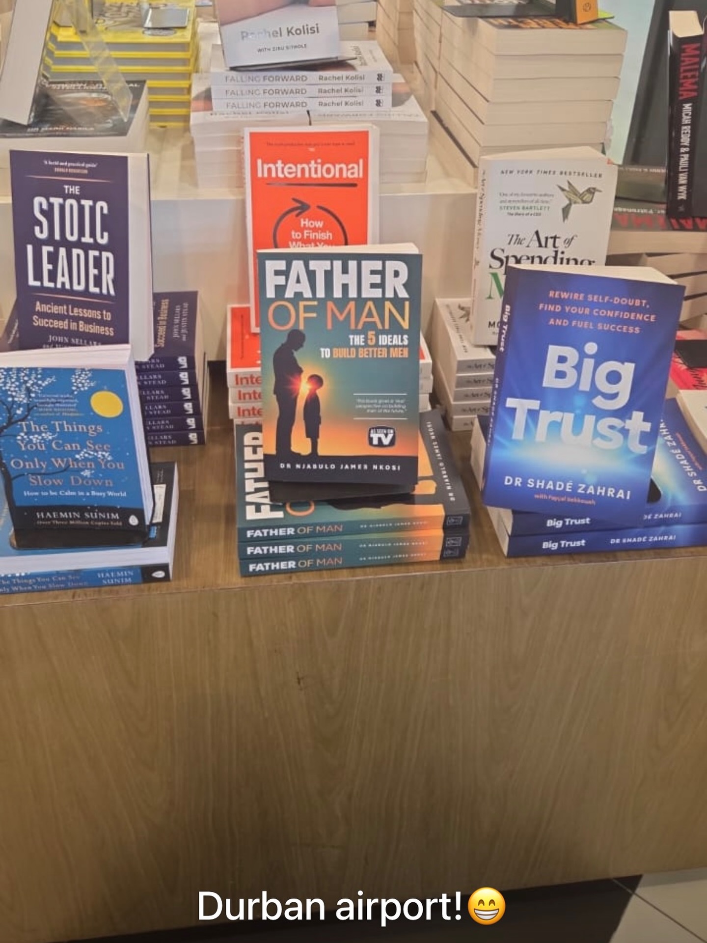 King Shaka International Airport sighting. Ahead of the launch. God is good. 🙏🏽🔥📚
Father of Man is officially being seen out in the wild, and I do not take that lightly.
From the private battle to the public shelf.
From pain to purpose.
From manuscript to movement.
Durban, thank you.
Official launch: 9 April 2026.
#FatherOfMan #KingShakaInternationalAirport #Durban #BookLaunch #SouthAfricanAuthor