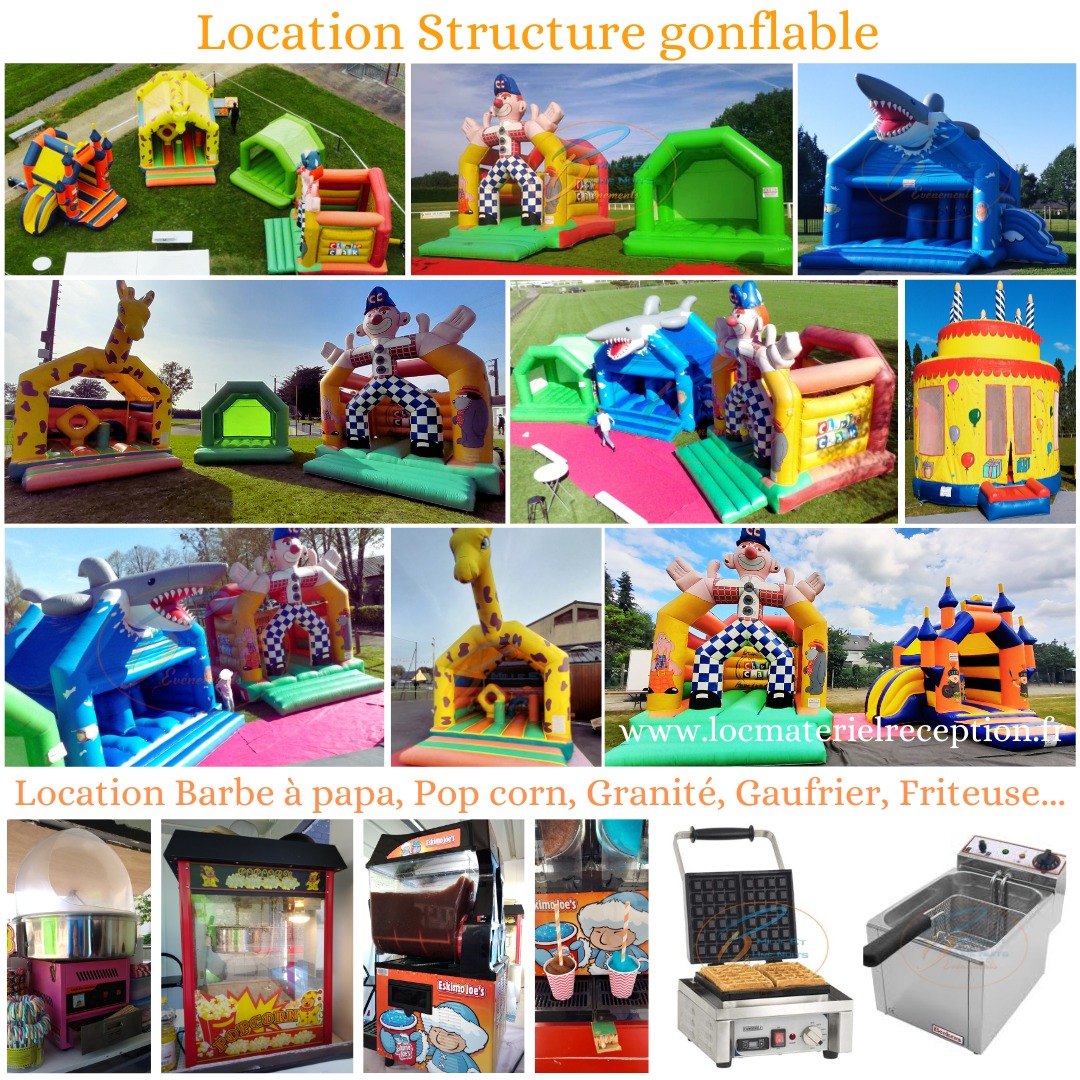 Les beaux jours arrivent à grand pas avec le mois de Juin rythmé par les Kermesses des écoles, les portes ouvertes, les festivals, vide grenier, les fêtes de villages...
Mille et une Nuits Evénements vous propose à la location plusieurs modèle de structure gonflable mais également Barbe à Papa, pop corn, granité, gaufrier, friteuse...
*Manque de bénévole ou de budget nous avons la solution notre parc clé en main.
Pour tout projet vous pouvez nous contacter par mail à contact@milleetunenuits35.fr
ou via notre site
www.locmaterielreception.fr
#kermesse #follower #structuregonflable #amusementenfants #videgrenier #illeetvilaine #fêtedesécoles #fetedevillage