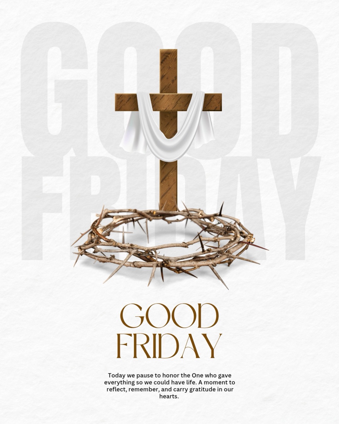 Today we pause and take notice of the One who sacrificed it all so we could truly live. 🌿 A moment to reflect, feel gratitude, and let that love guide our hearts.