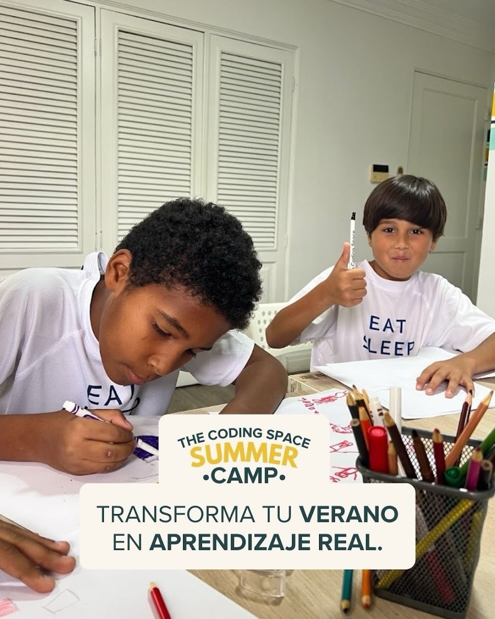 The Coding Space Summer Camp ☀️💻
Transforma tu verano en aprendizaje real: crea, programa, explora y descubre todo lo que puedes lograr mientras te diviertes aprendiendo tecnología.⚡️
#TheCodingSpace #TheCodingSpaceRD #ScratchJR #AprenderJugando #EducaciónDigital