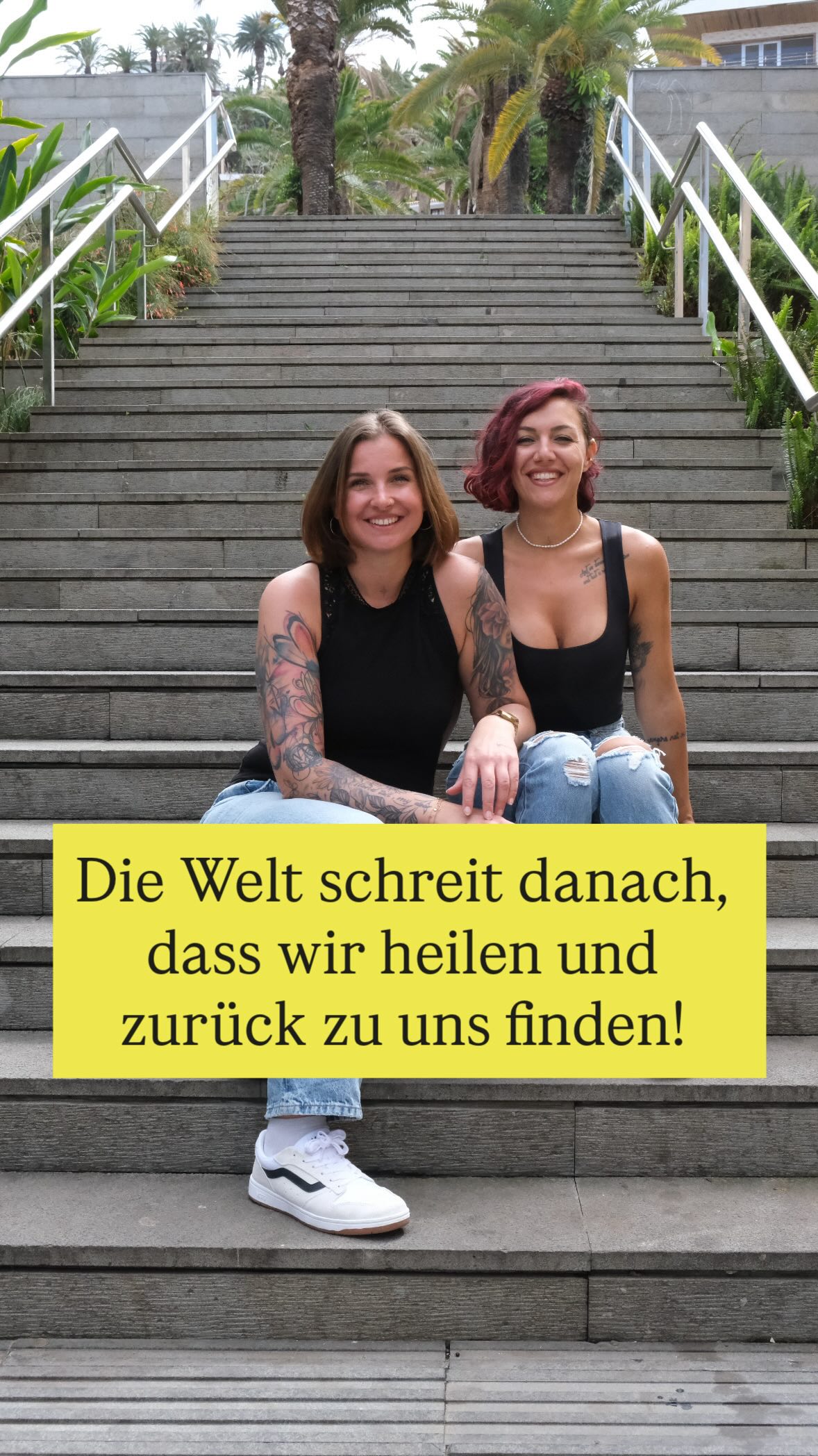 Die Welt schreit danach, dass du heilst, zurück zu dir findest, du selbst bist - und wir damit alle gemeinsam erfolgreich werden!!
Folge uns wenn du wissen willst, wie du das schaffst! Wir freuen uns auf dich!