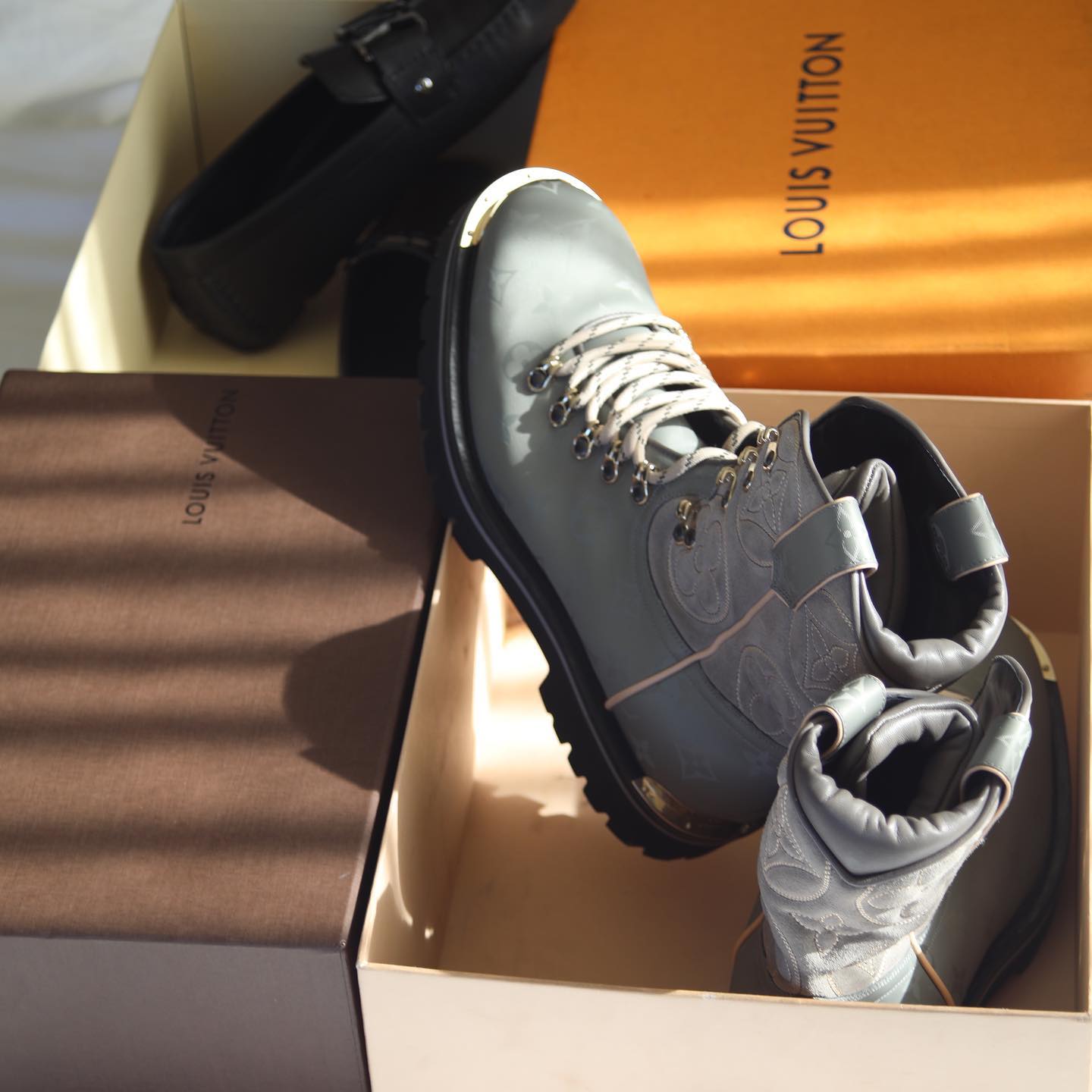Louis Vuitton Limited Edition Monogram Hiking Boots For Luxity Shoot 2022