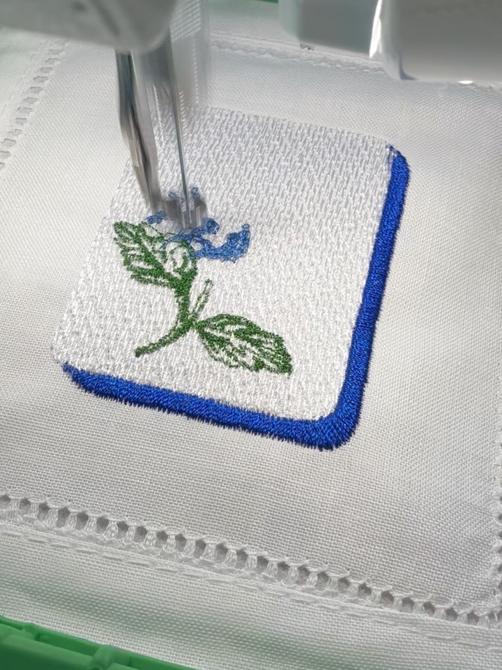 Mahjong anyone #riverfrontdesigncreations #mahjong #bam #customembroidery #cocktailnapkins